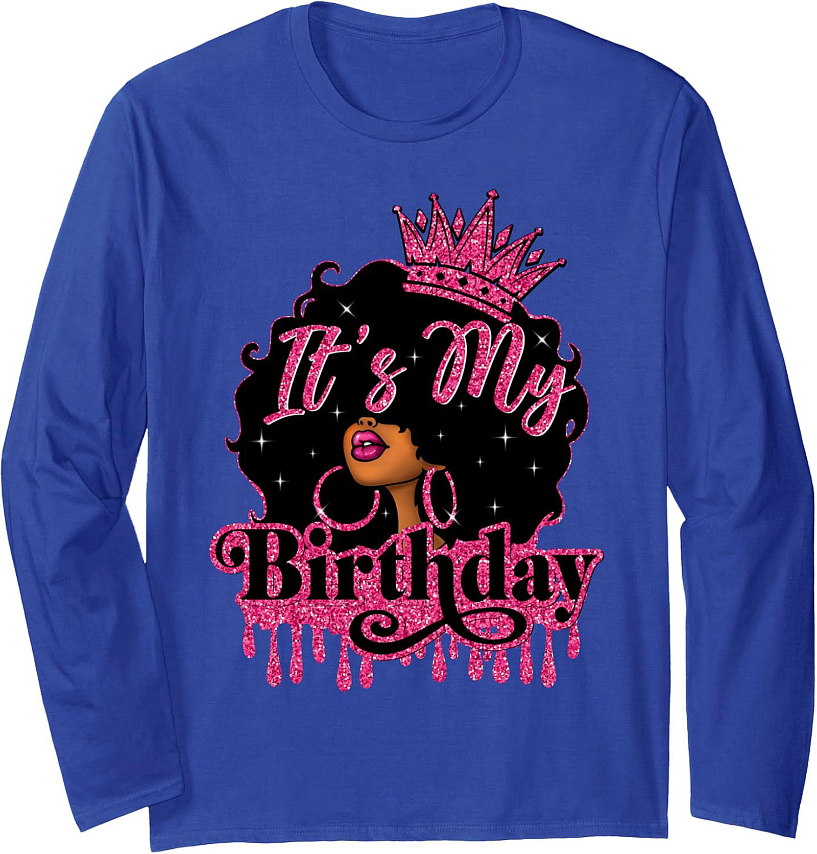 Birthday Queen Crewneck Sweatshirt | Black Girl Magic Gift