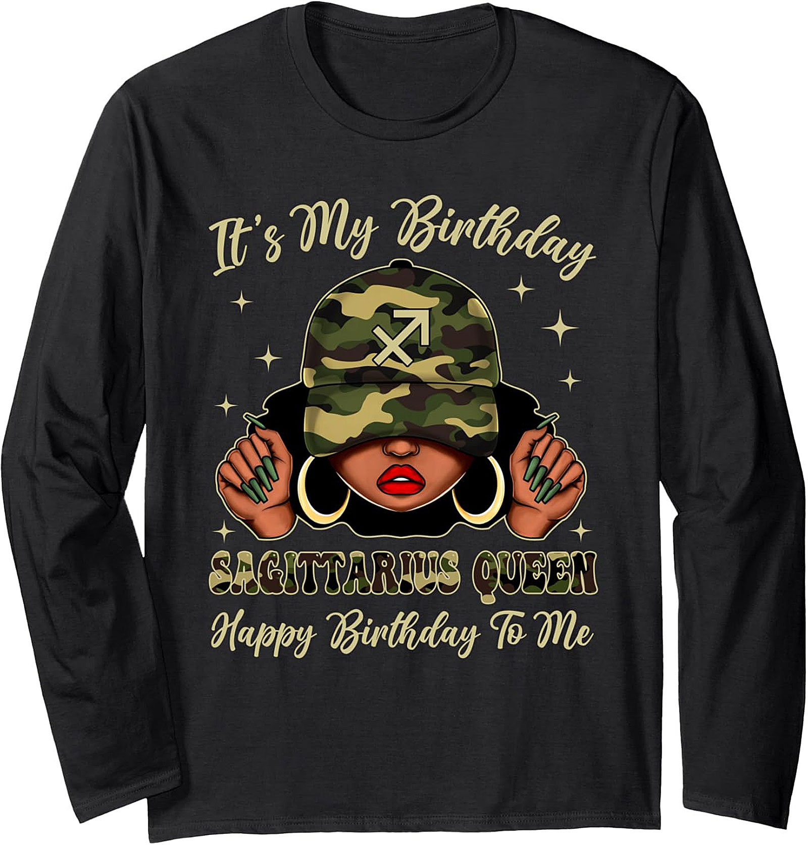 Sagittarius Queen Graphic Sweatshirt | Cozy Birthday Pullover