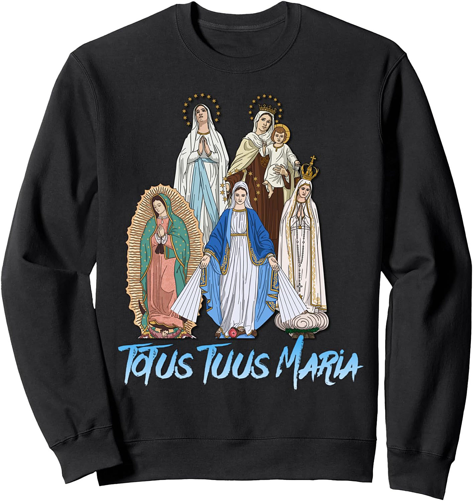 Totus Tuus Maria Crewneck Sweatshirt Catholic Gift