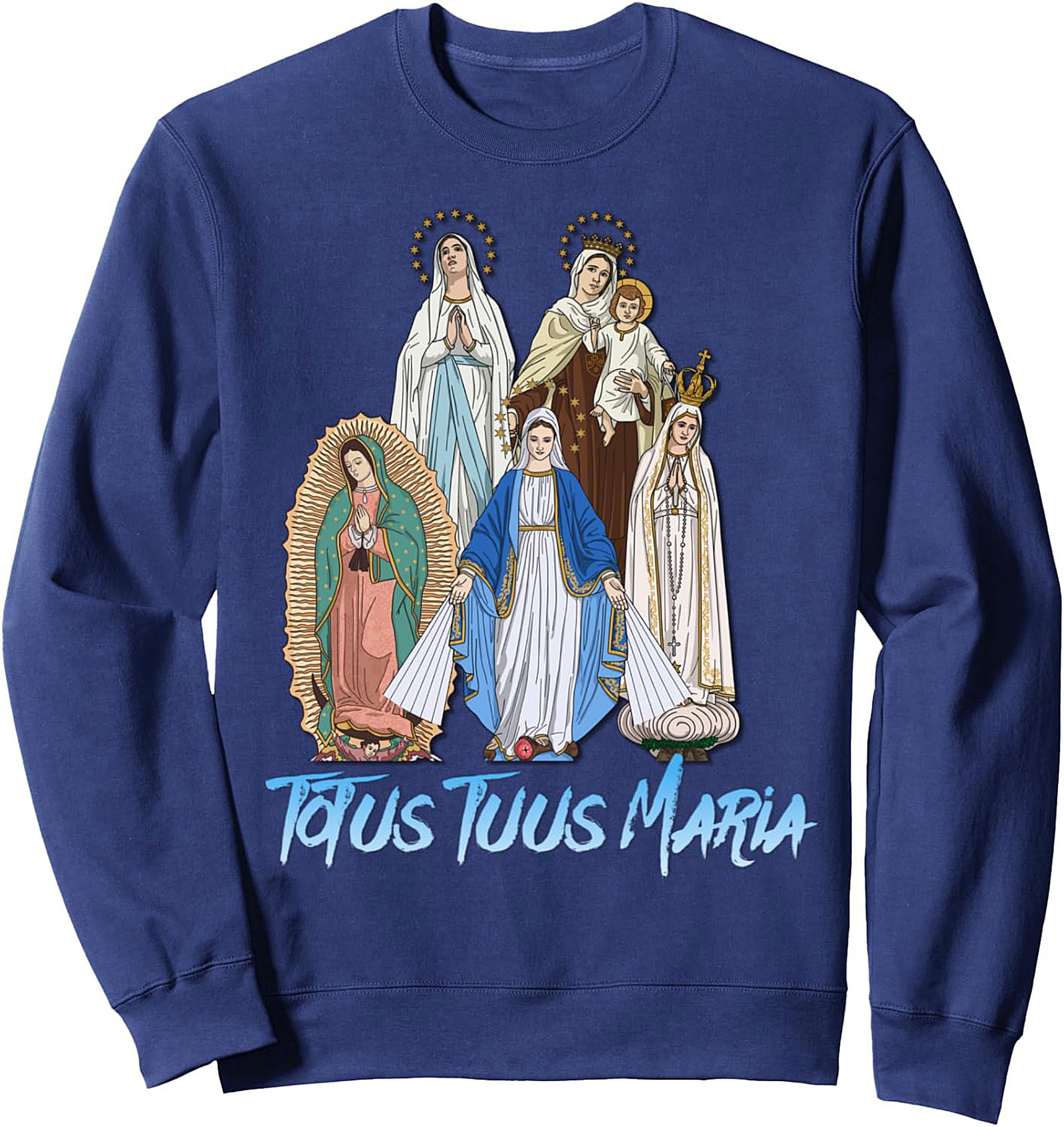 Totus Tuus Maria Crewneck Sweatshirt Catholic Gift