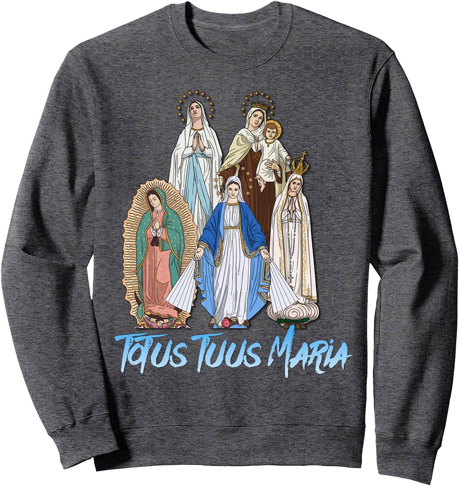 Totus Tuus Maria Crewneck Sweatshirt Catholic Gift