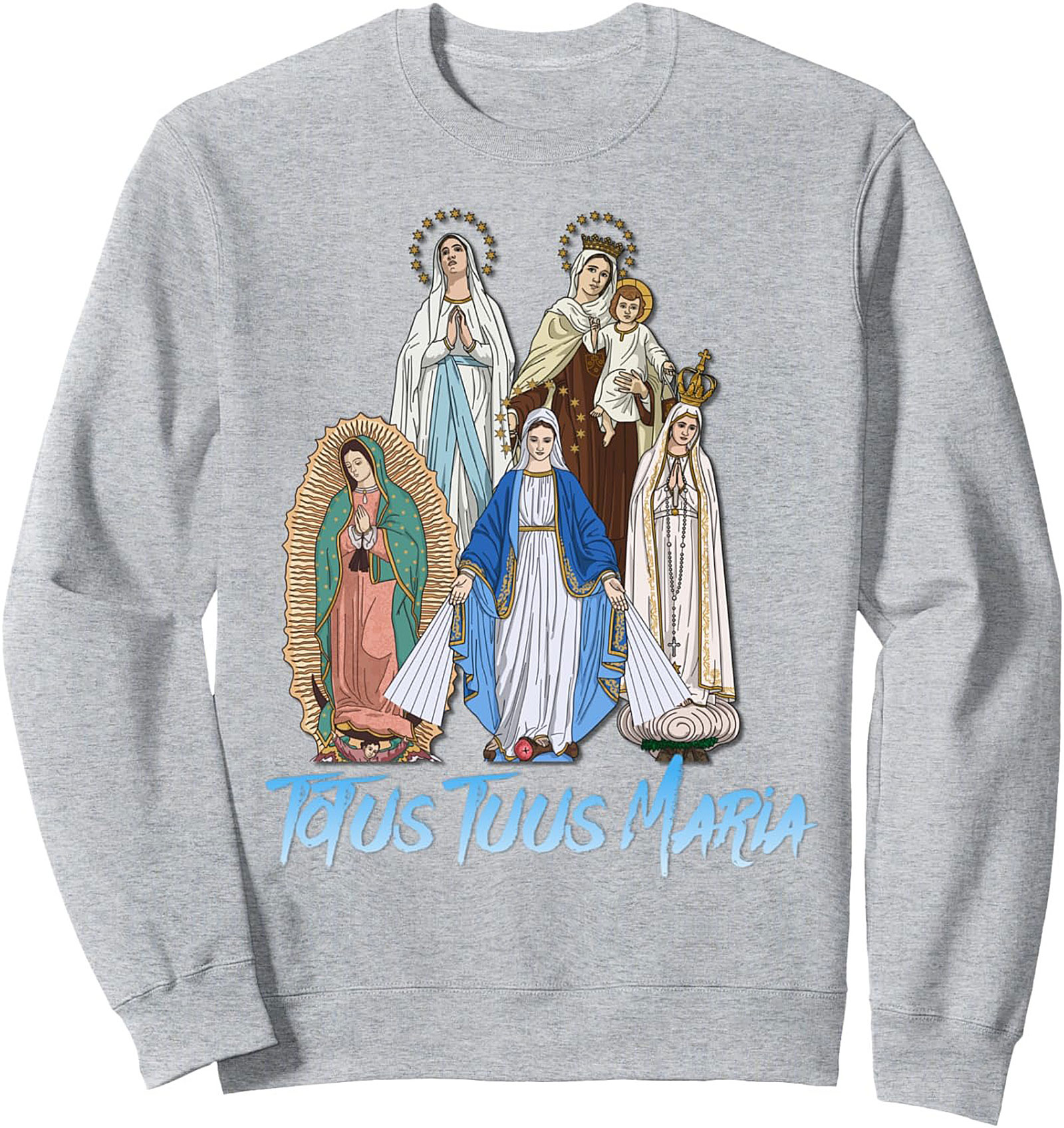 Totus Tuus Maria Crewneck Sweatshirt Catholic Gift