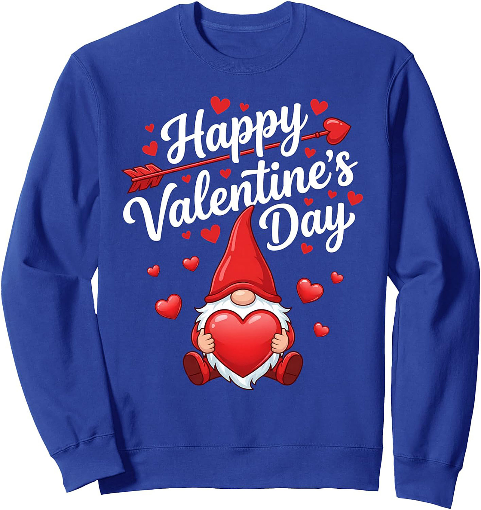Valentine Gnome Crewneck Sweatshirt - Cozy Cupid Pullover