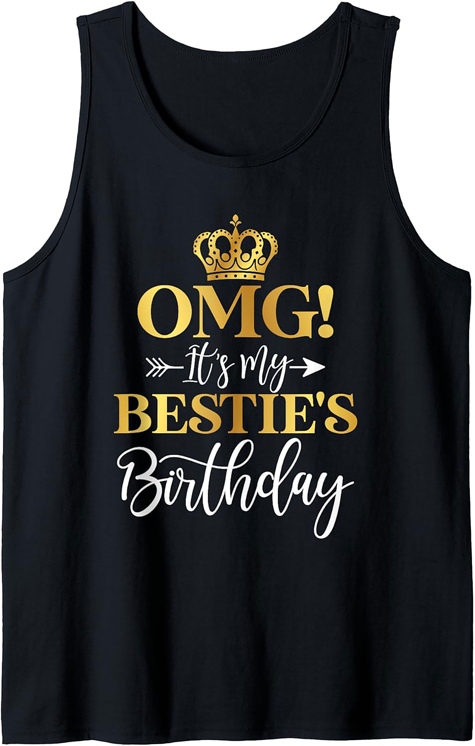OMG Bestie's Birthday Graphic Tank Top