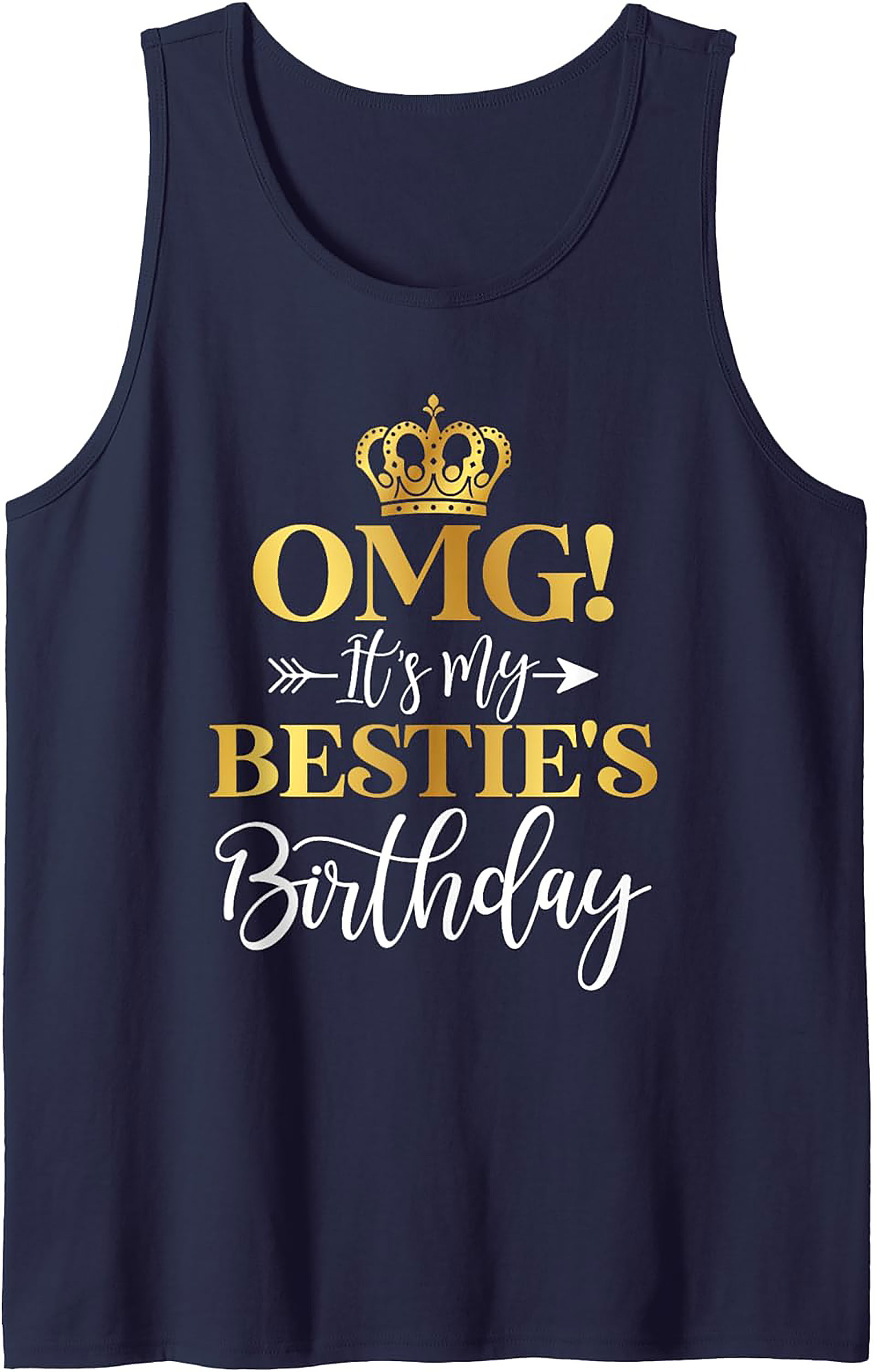 OMG Bestie's Birthday Graphic Tank Top