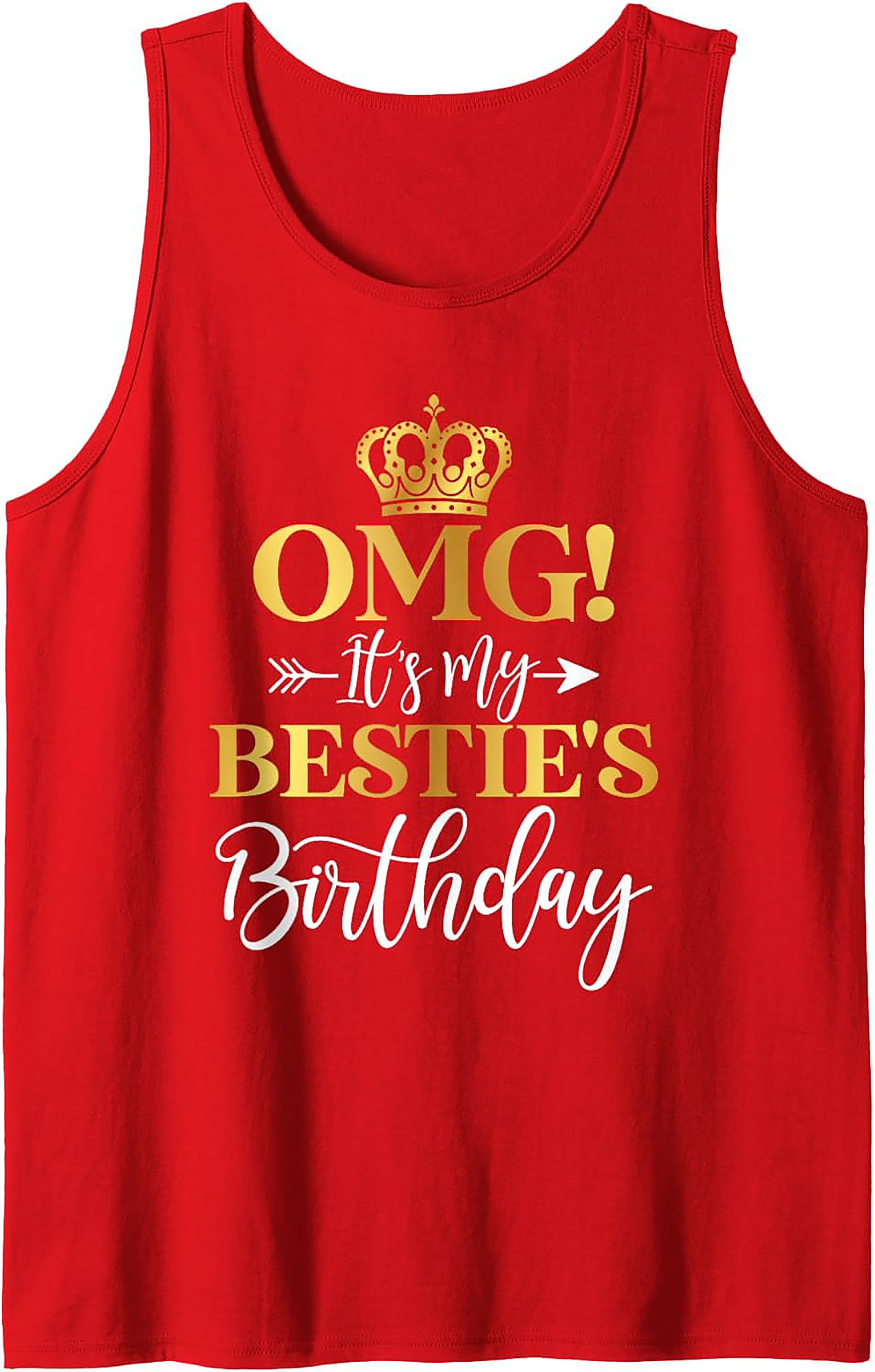 OMG Bestie's Birthday Graphic Tank Top