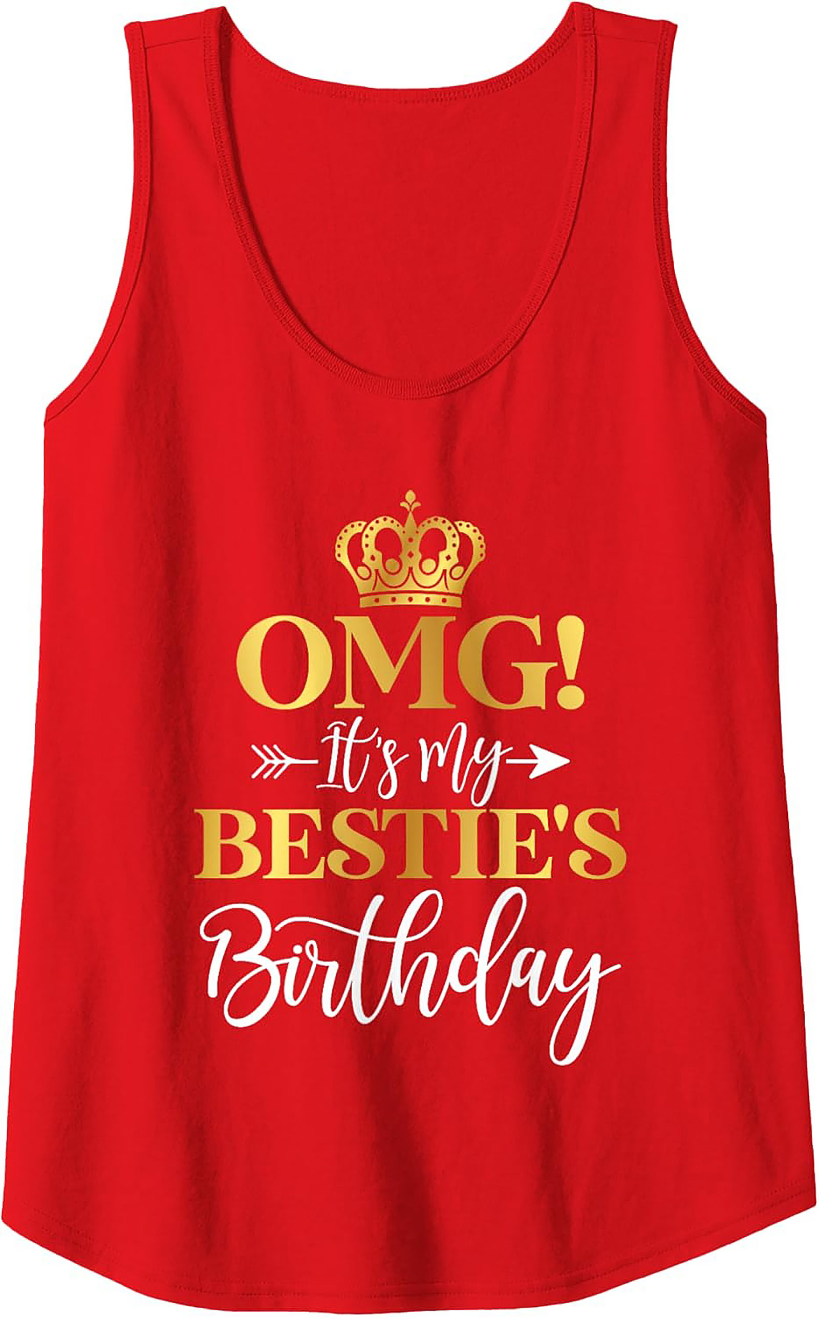 OMG Bestie's Birthday Graphic Tank Top