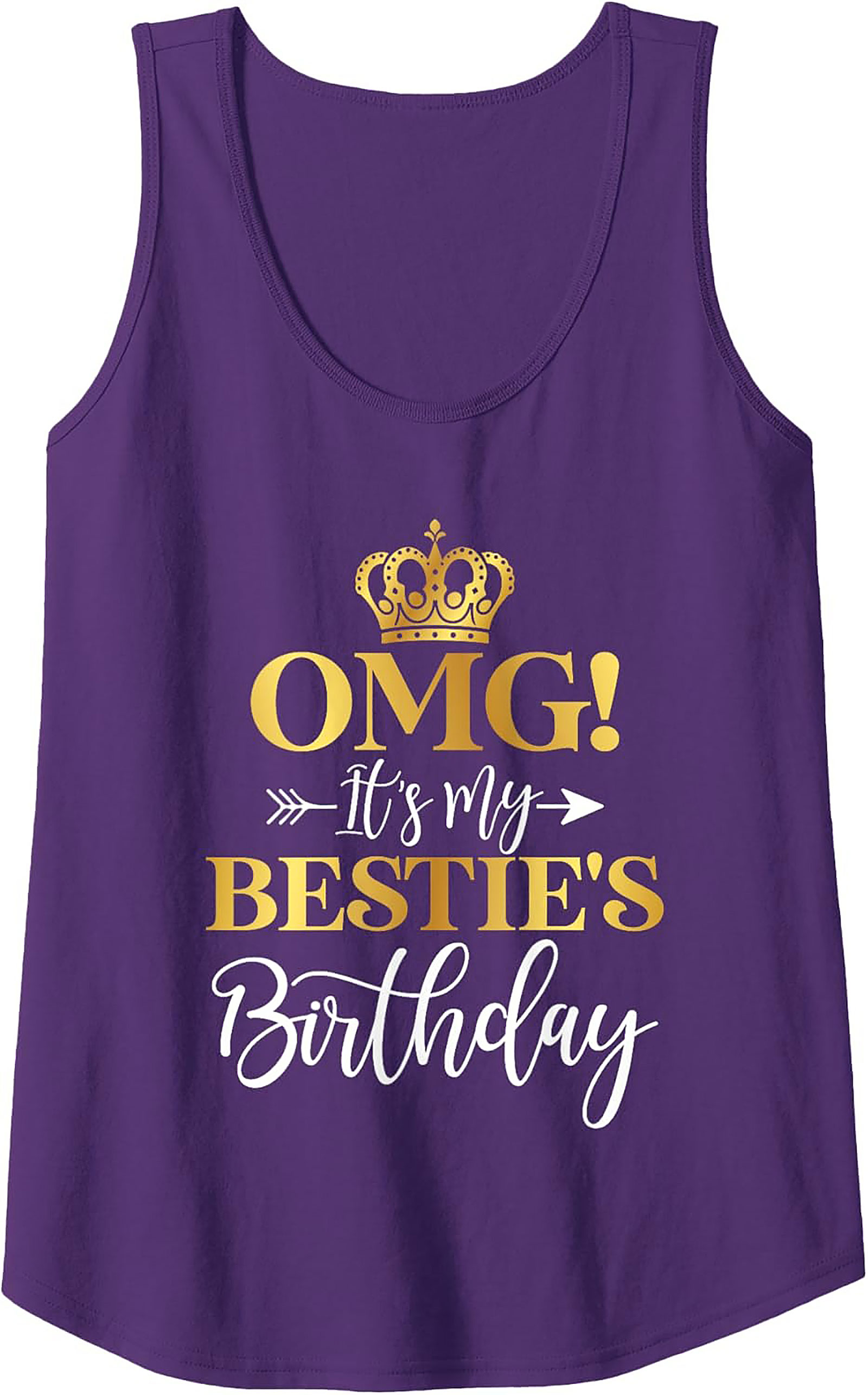OMG Bestie's Birthday Graphic Tank Top