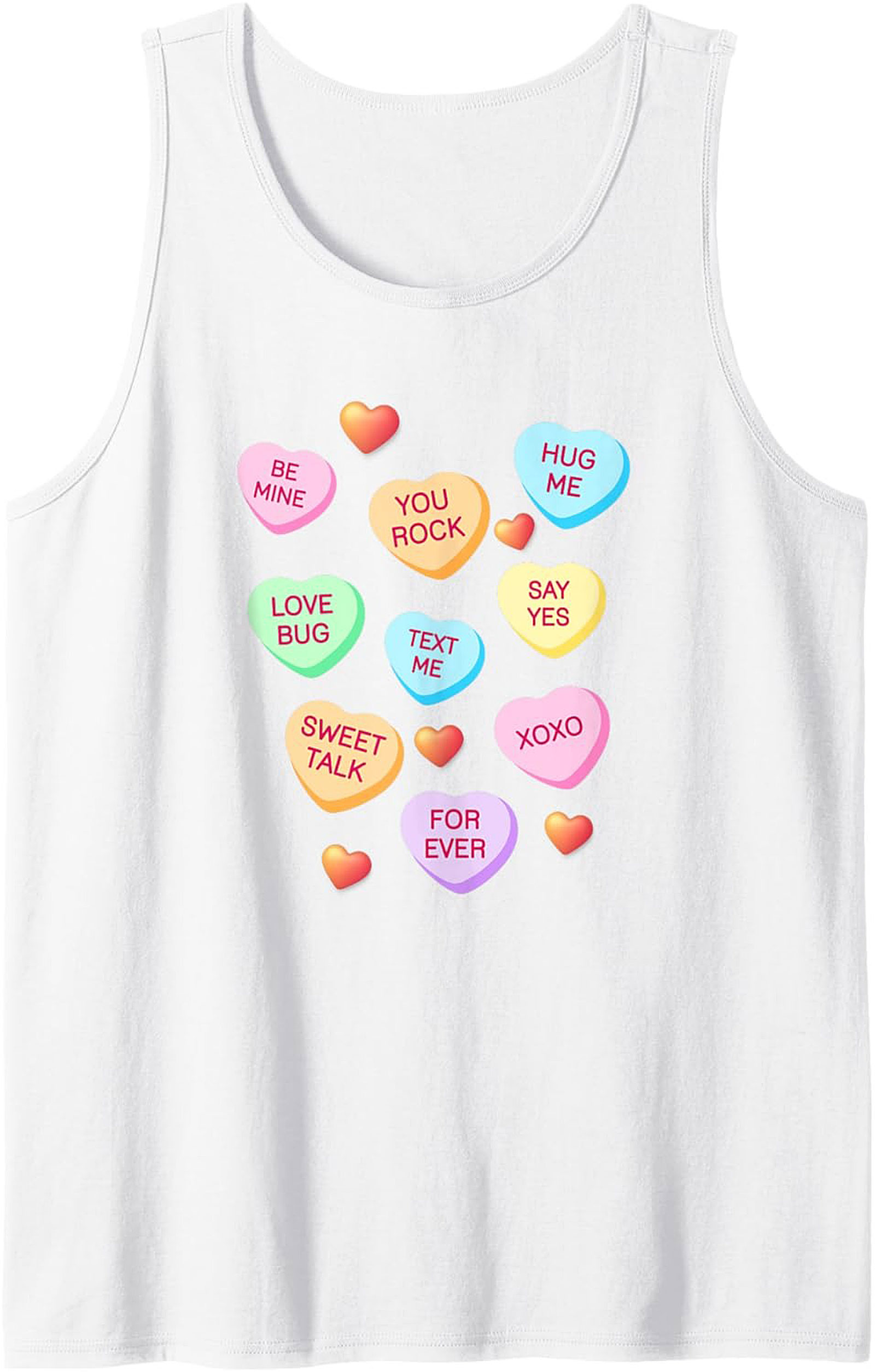 Sweetheart Conversation Hearts Tank Top Sleeveless Shirt