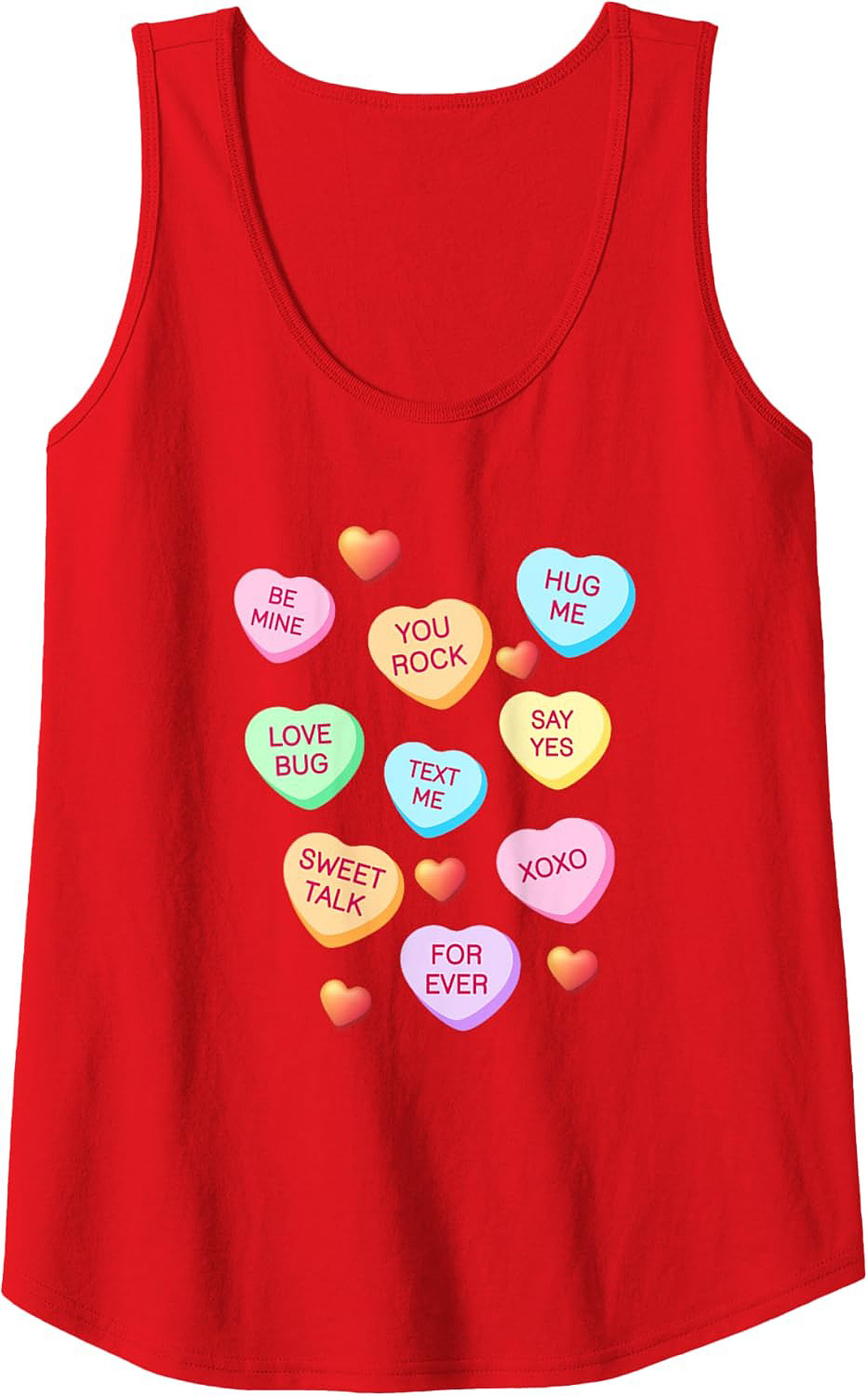 Sweetheart Conversation Hearts Tank Top Sleeveless Shirt