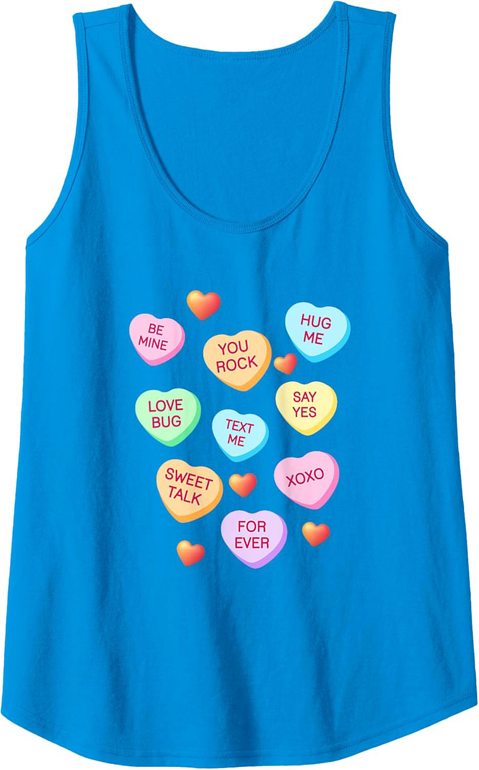 Sweetheart Conversation Hearts Tank Top Sleeveless Shirt