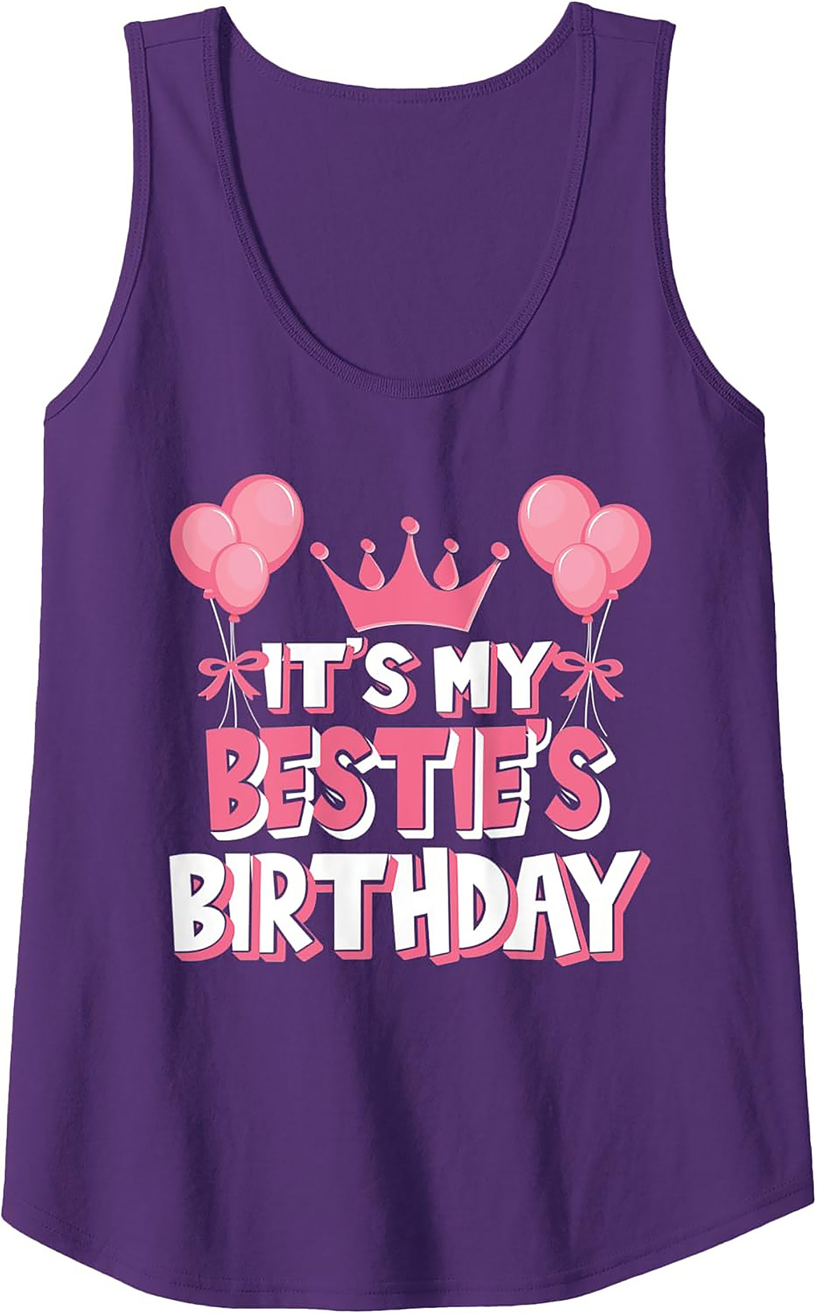 Bestie Birthday Tank Top | Fun Graphic Sleeveless Shirt