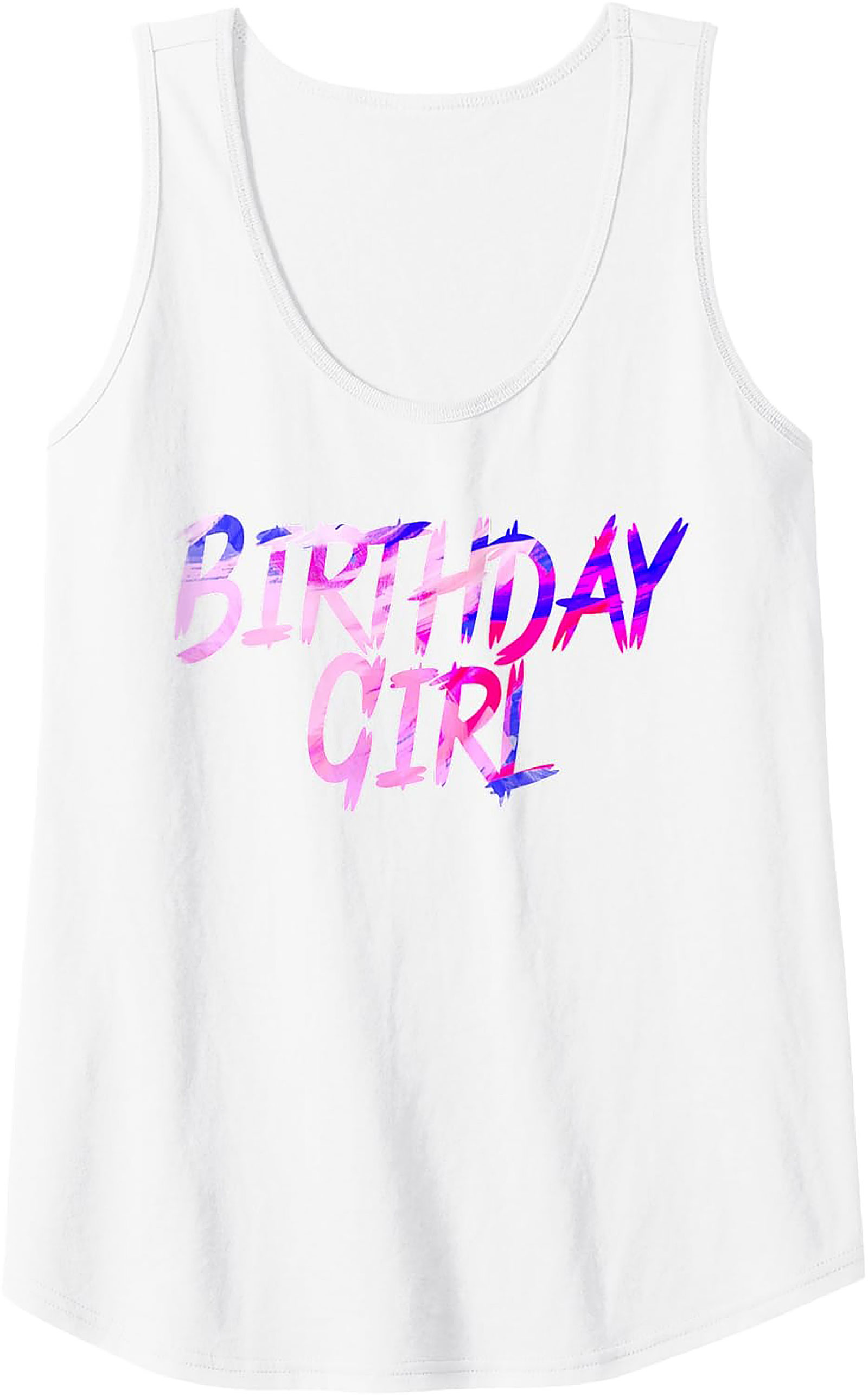 Birthday Girl Tank Top | Fun Summer Graphic Sleeveless Shirt