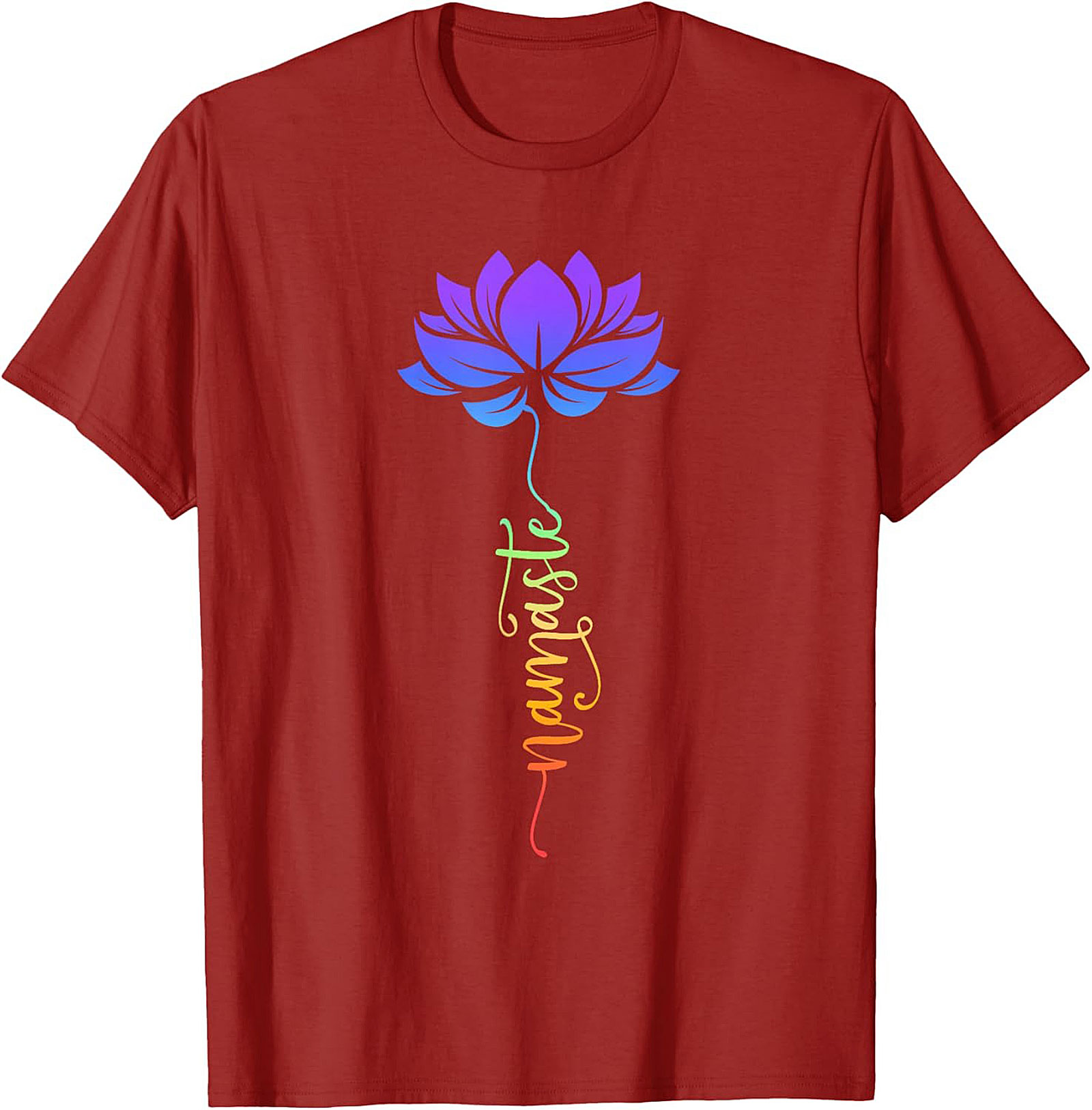 Namaste Lotus Flower T-shirt Spiritual Yoga Tee Gift