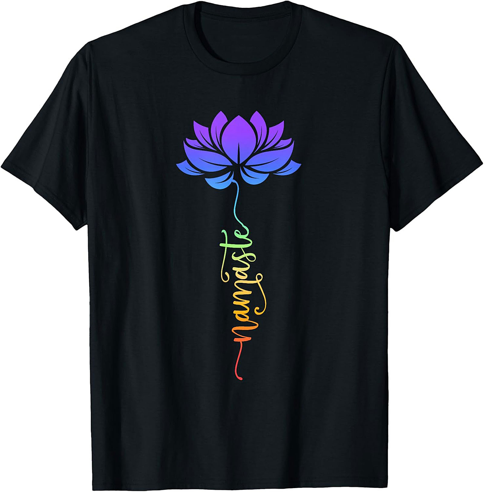 Namaste Lotus Flower T-shirt Spiritual Yoga Tee Gift