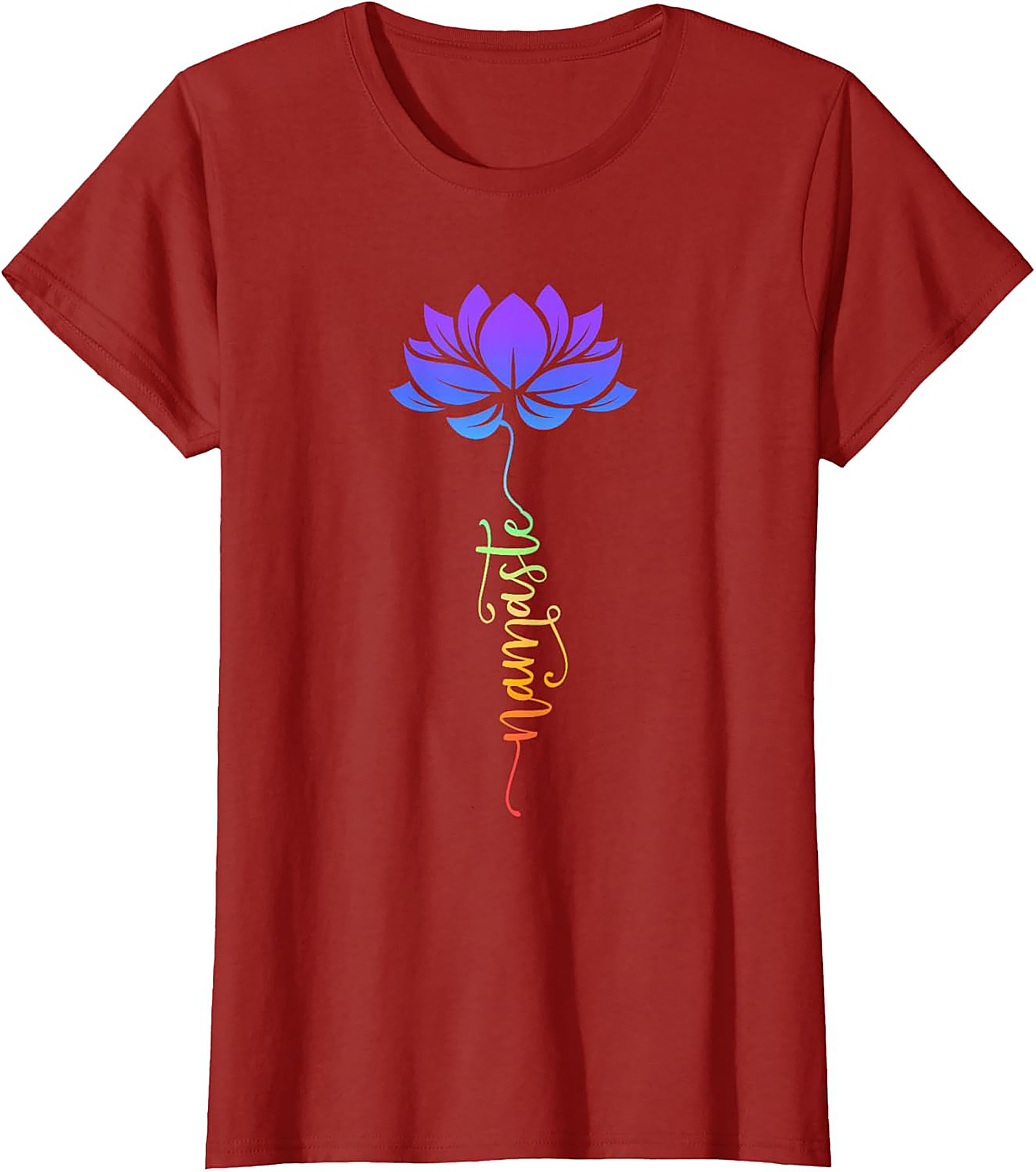 Namaste Lotus Flower T-shirt Spiritual Yoga Tee Gift