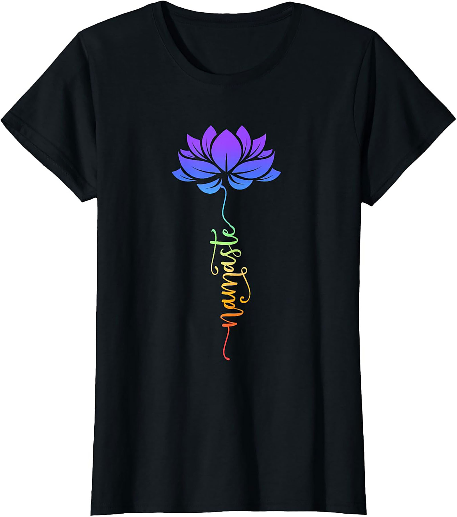 Namaste Lotus Flower T-shirt Spiritual Yoga Tee Gift