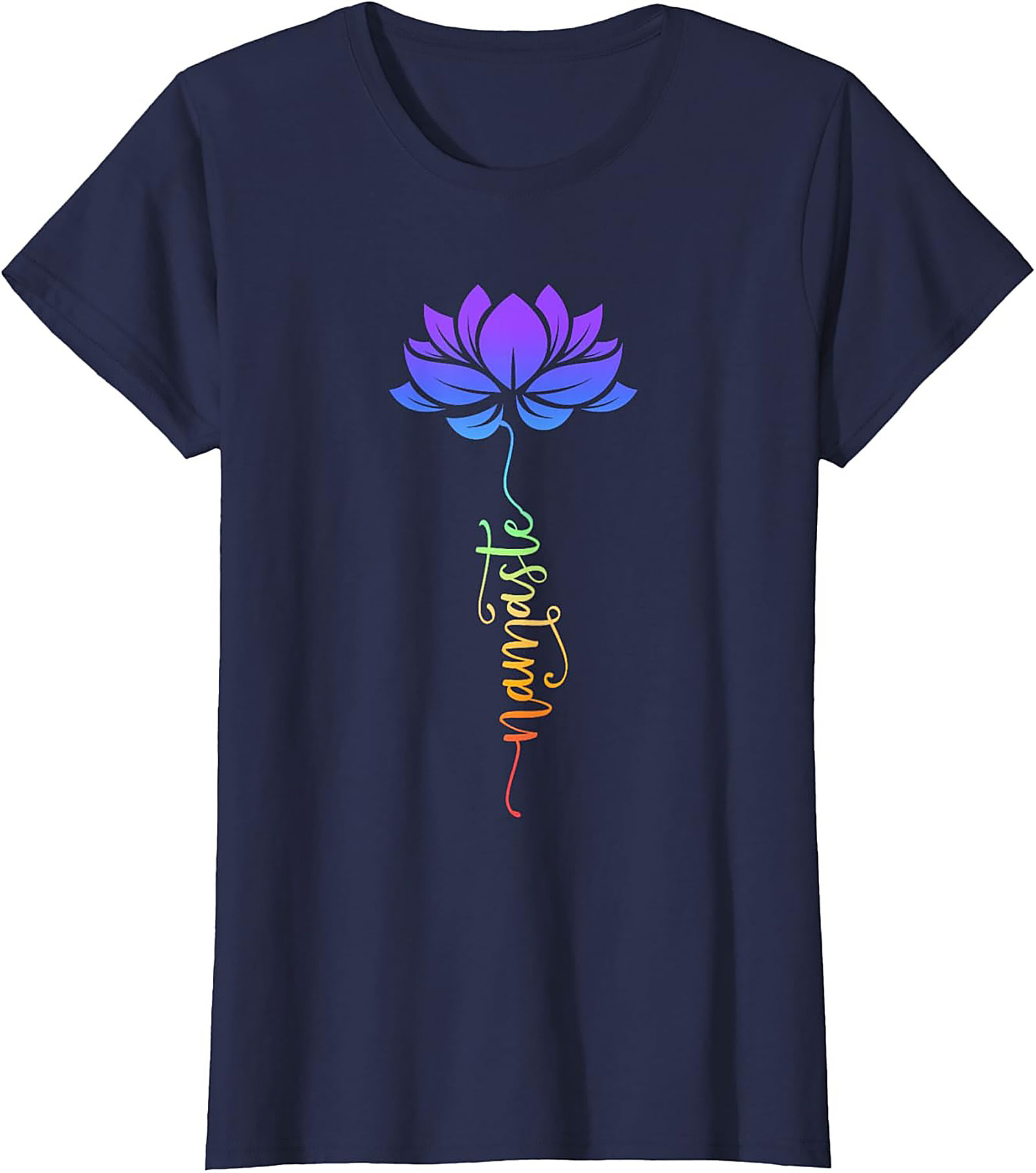 Namaste Lotus Flower T-shirt Spiritual Yoga Tee Gift