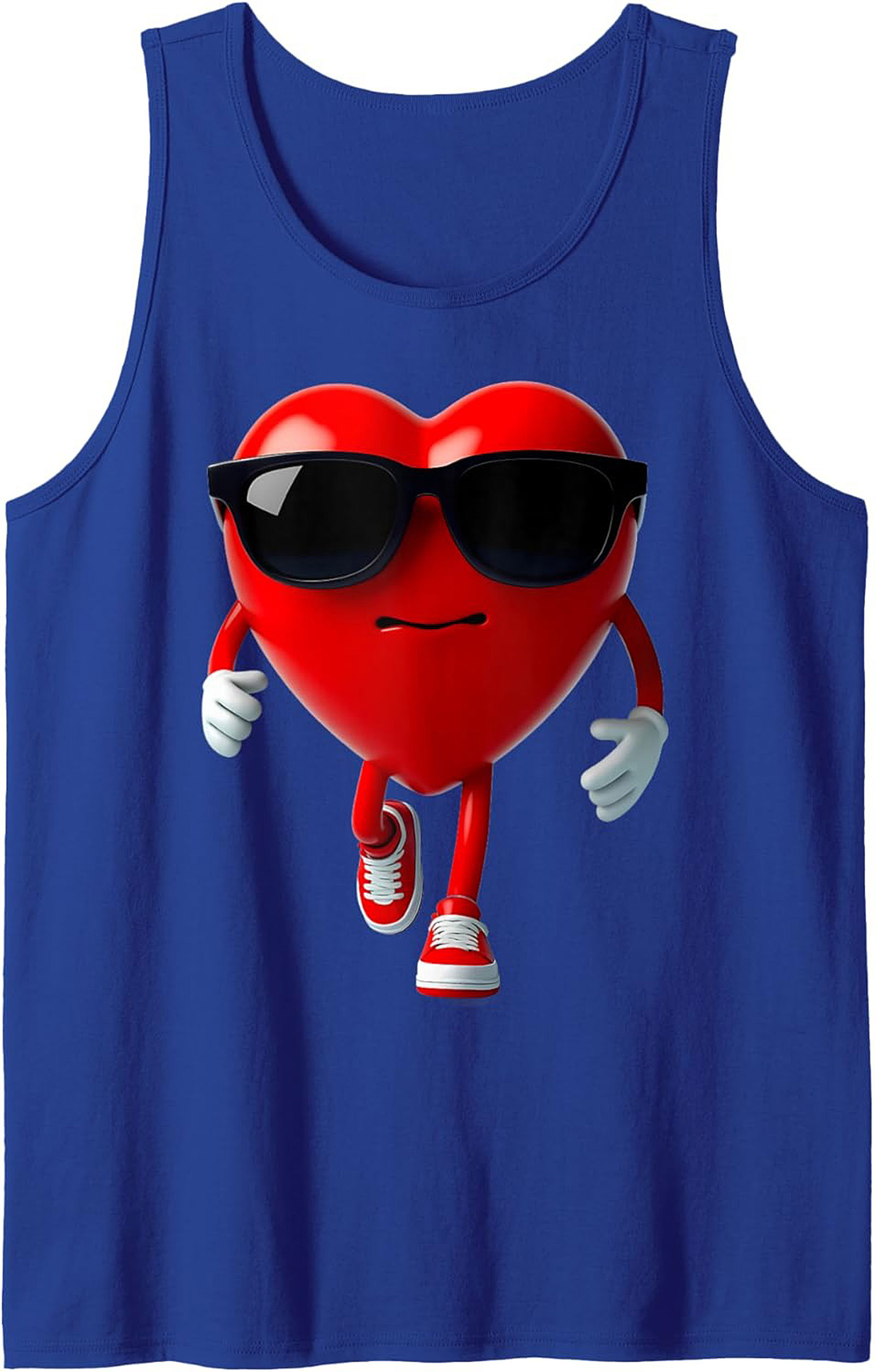 Cool Heart Graphic Tank Confident Sleeveless Shirt