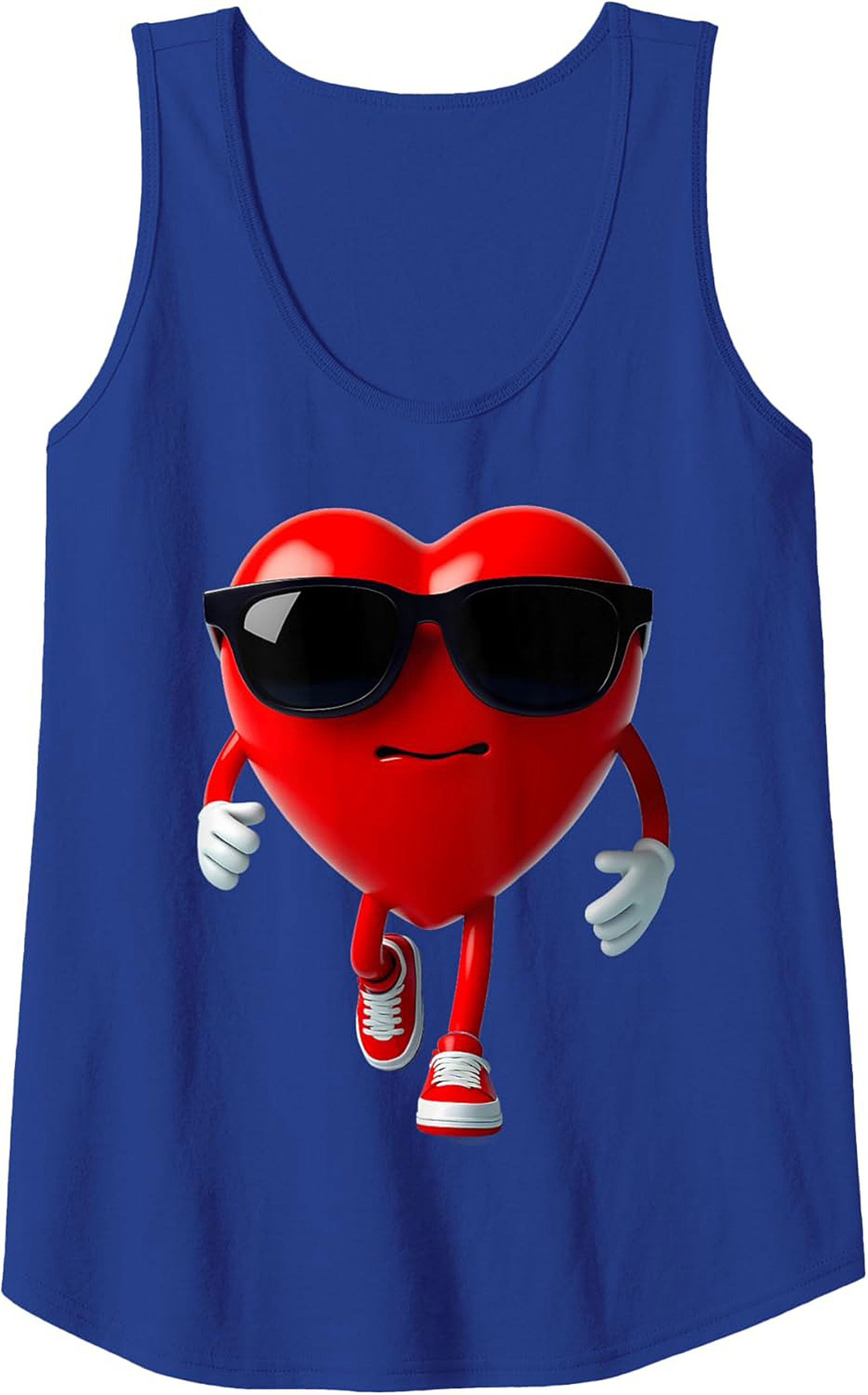 Cool Heart Graphic Tank Confident Sleeveless Shirt