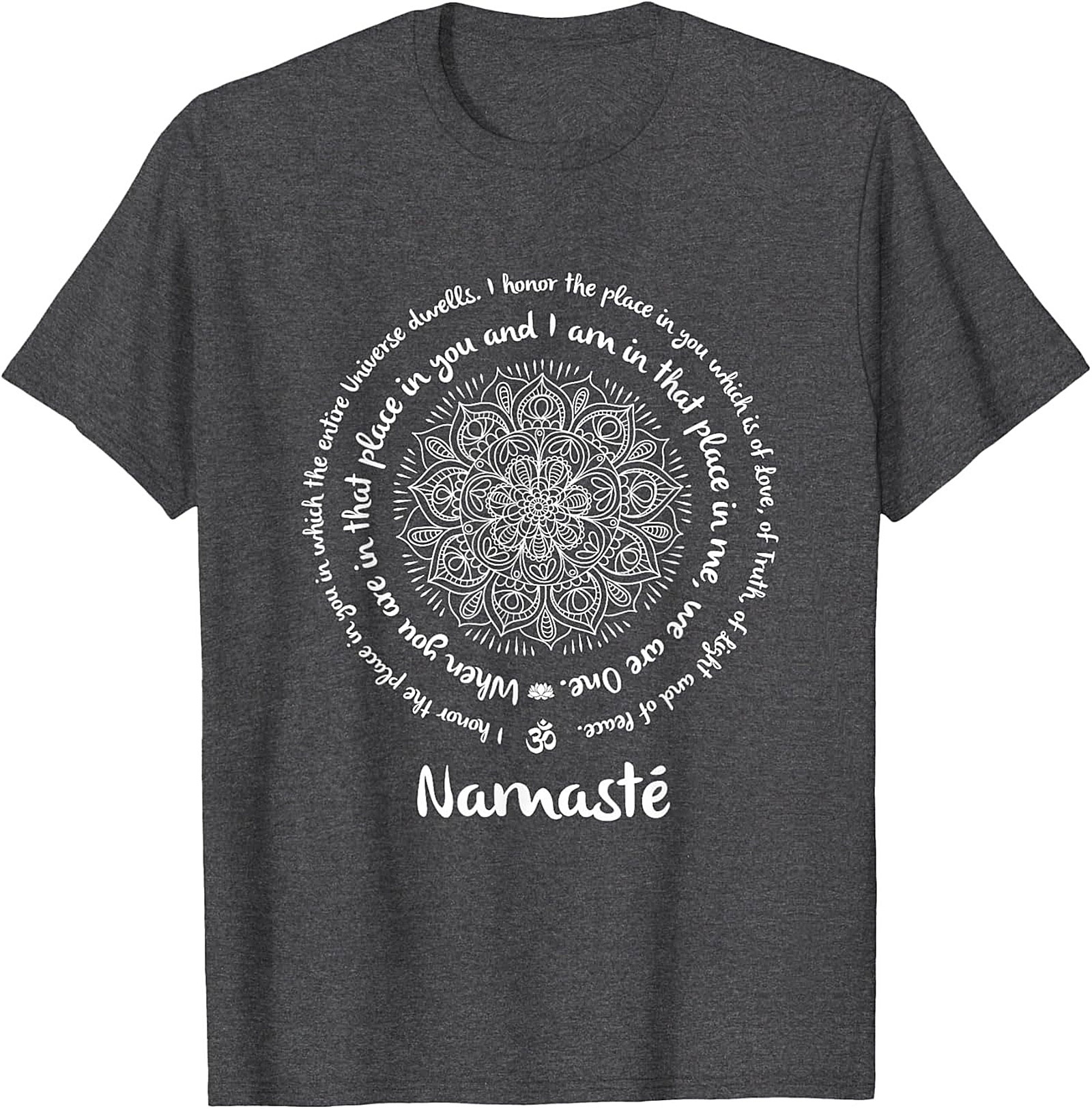 Namaste Mandala T-Shirt Spiritual Yoga Graphic Tee
