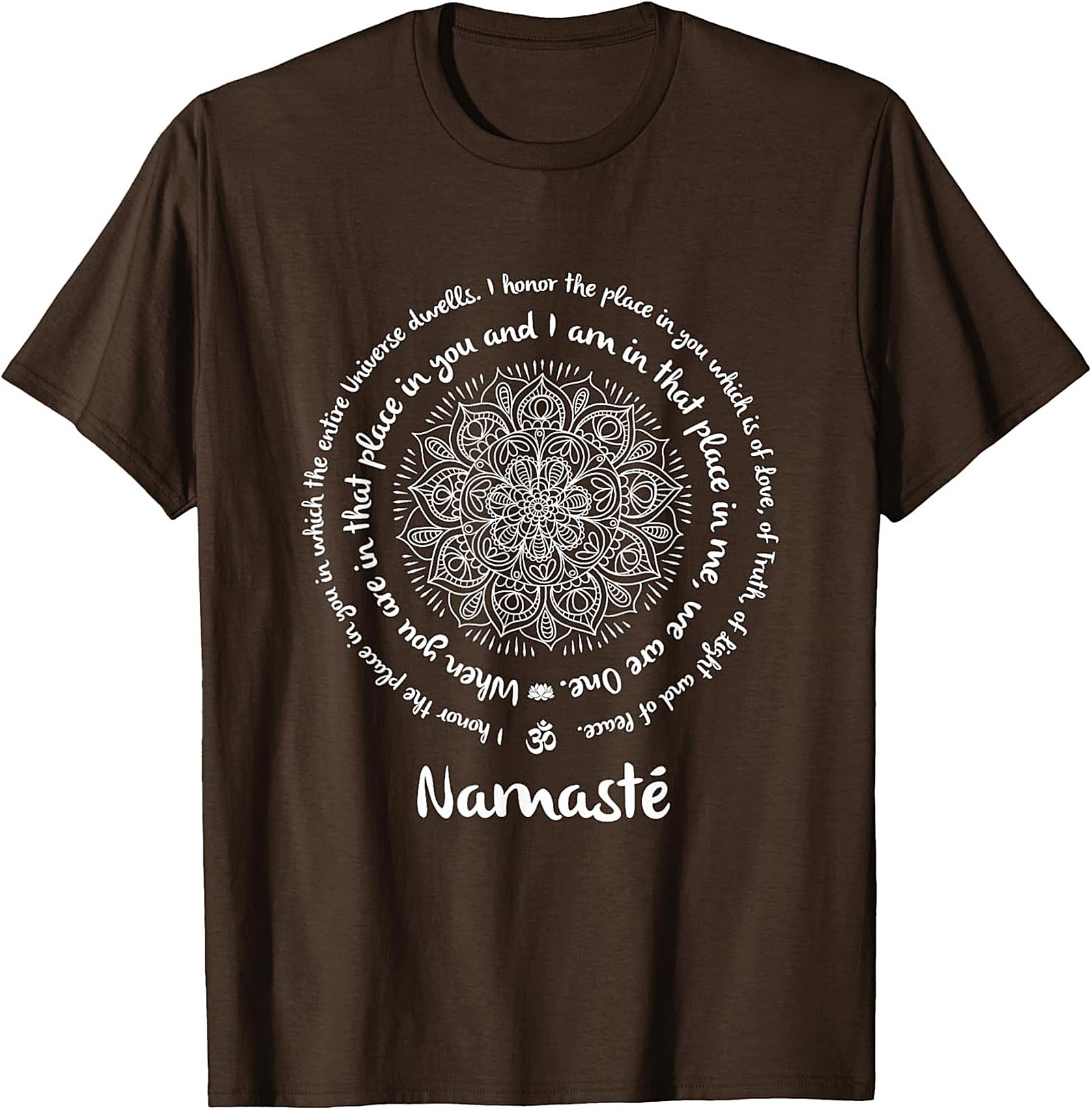 Namaste Mandala T-Shirt Spiritual Yoga Graphic Tee