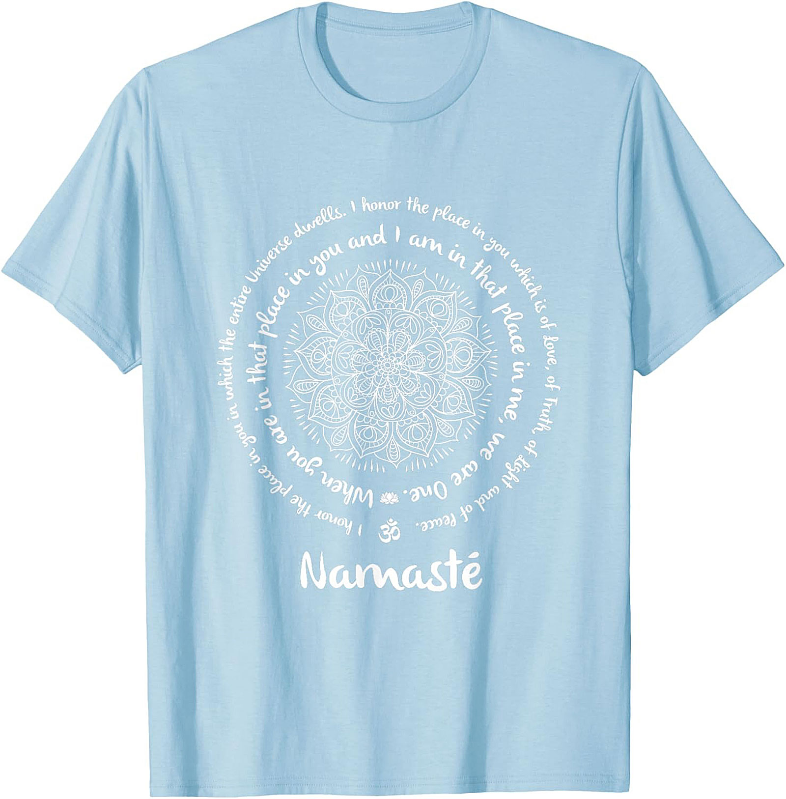 Namaste Mandala T-Shirt Spiritual Yoga Graphic Tee