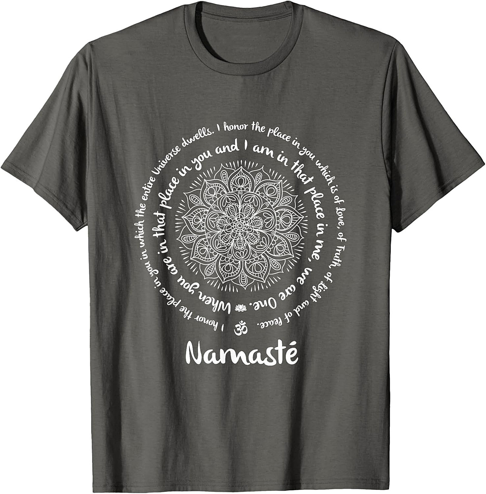 Namaste Mandala T-Shirt Spiritual Yoga Graphic Tee