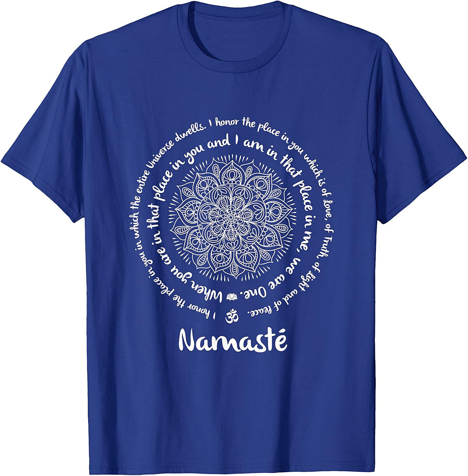 Namaste Mandala T-Shirt Spiritual Yoga Graphic Tee
