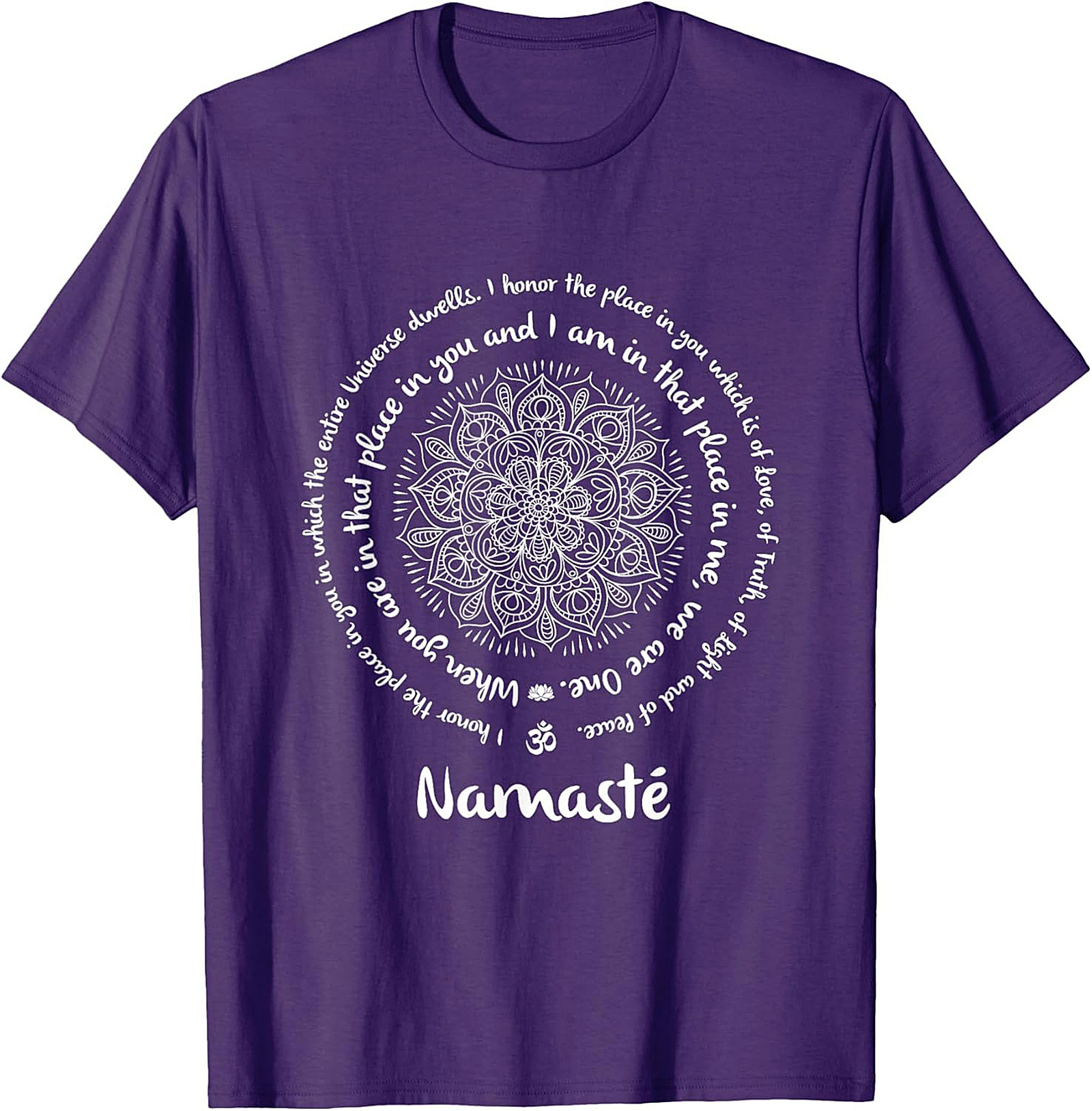 Namaste Mandala T-Shirt Spiritual Yoga Graphic Tee