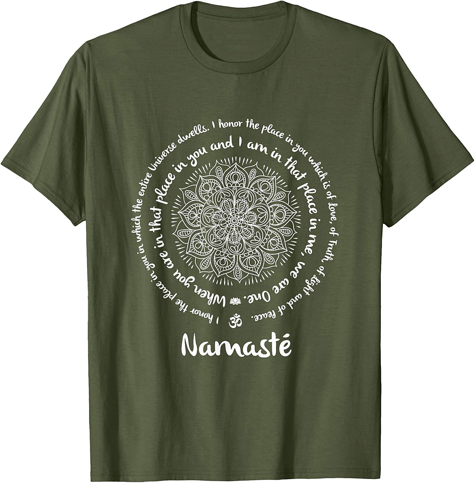Namaste Mandala T-Shirt Spiritual Yoga Graphic Tee