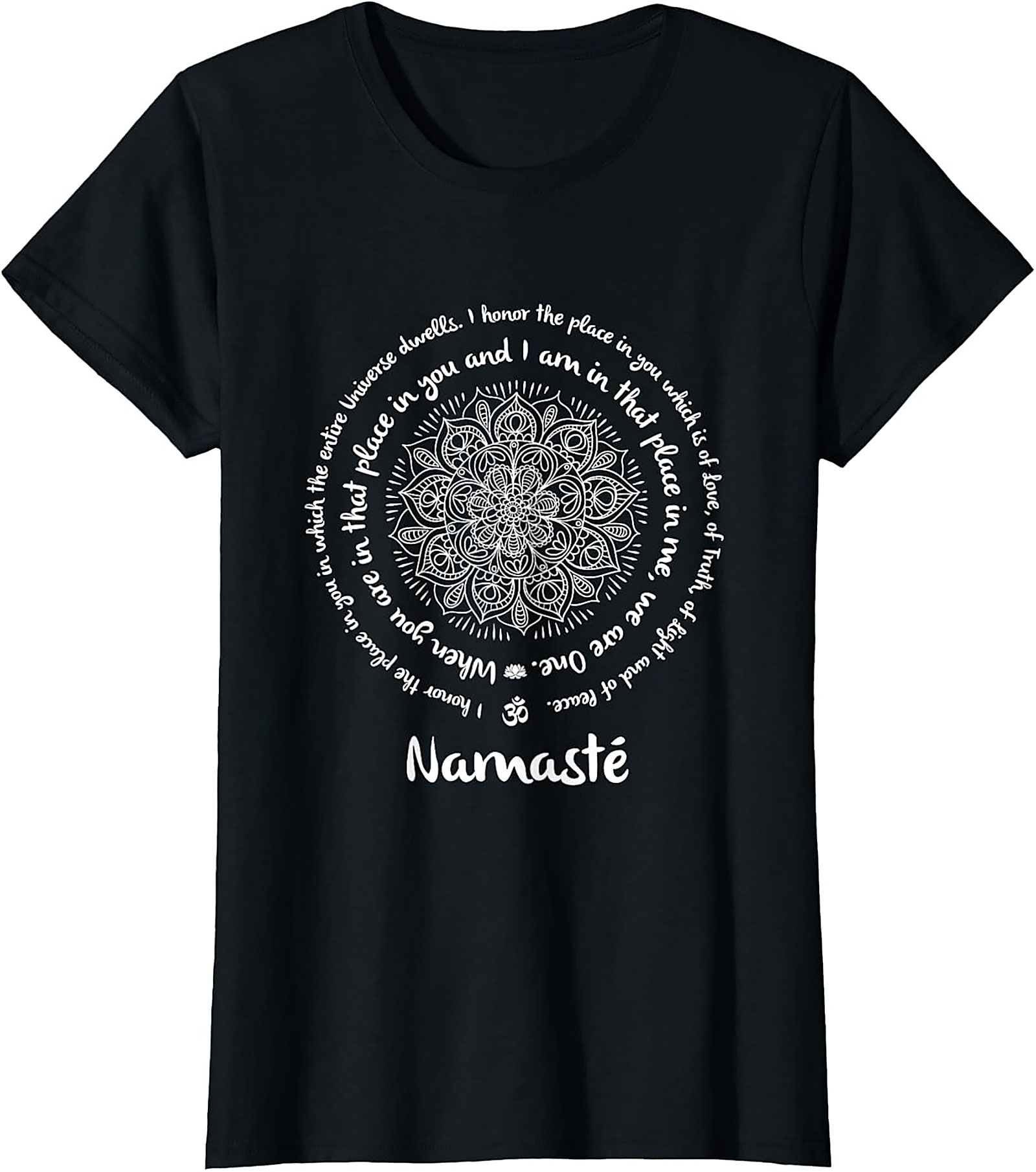 Namaste Mandala T-Shirt Spiritual Yoga Graphic Tee