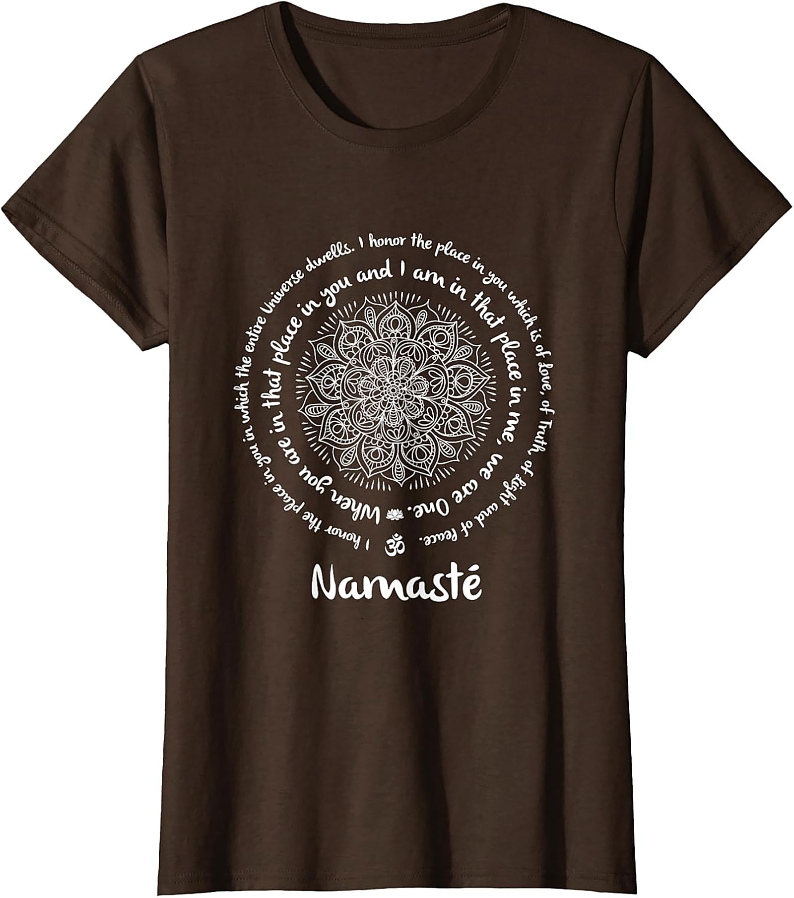 Namaste Mandala T-Shirt Spiritual Yoga Graphic Tee