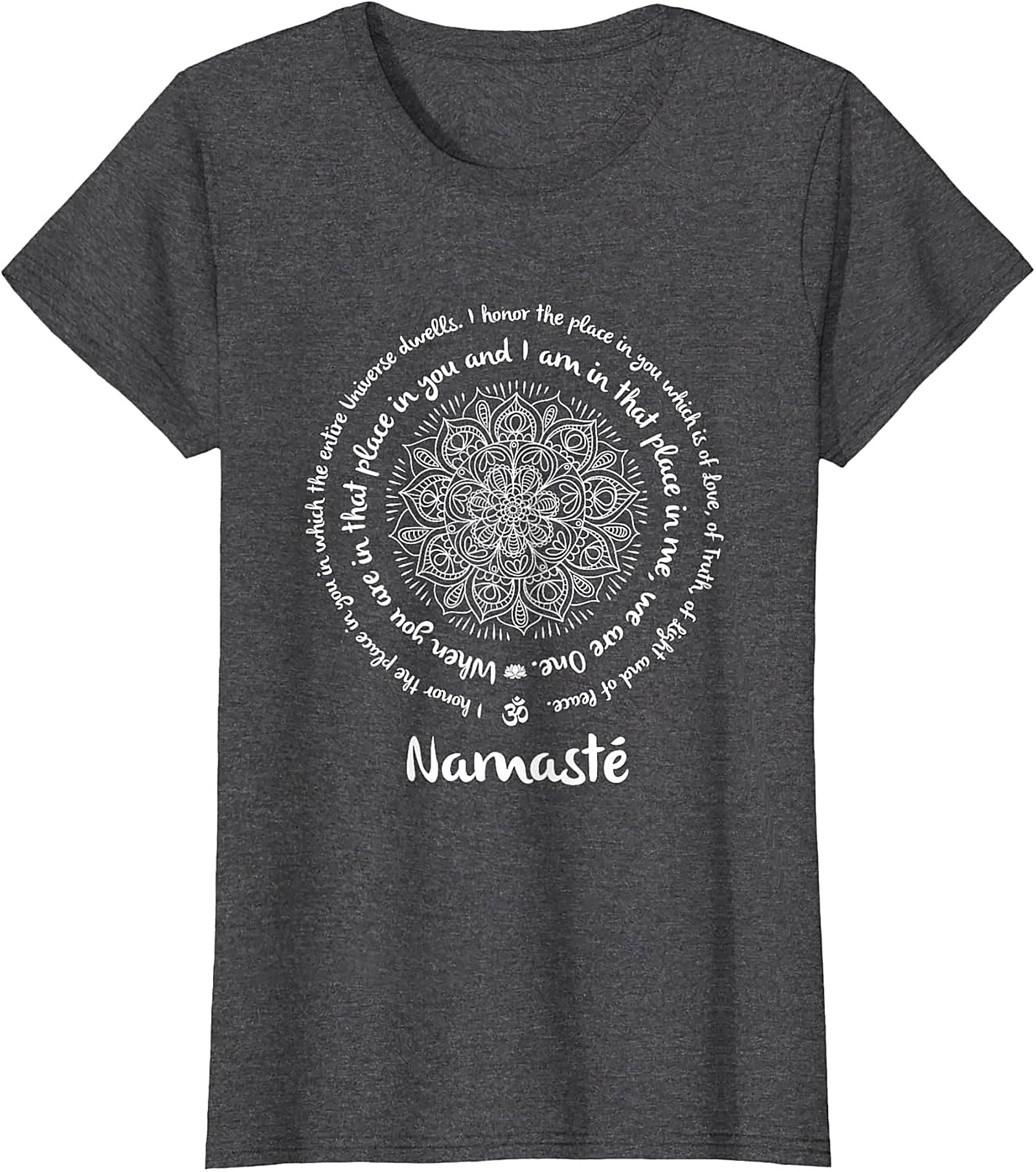 Namaste Mandala T-Shirt Spiritual Yoga Graphic Tee
