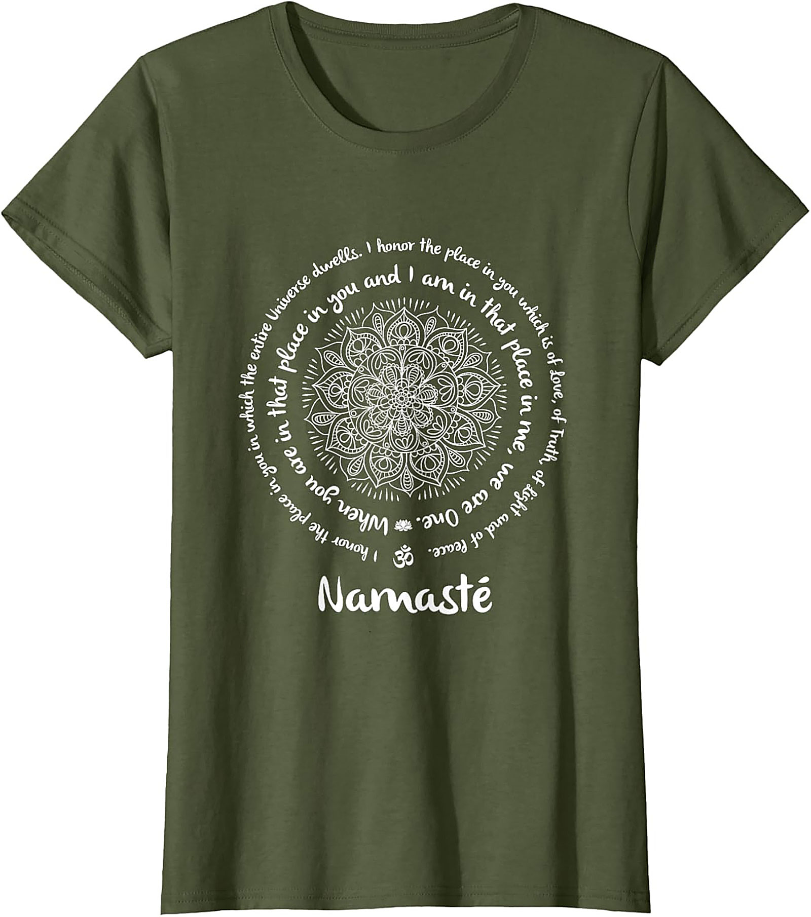Namaste Mandala T-Shirt Spiritual Yoga Graphic Tee