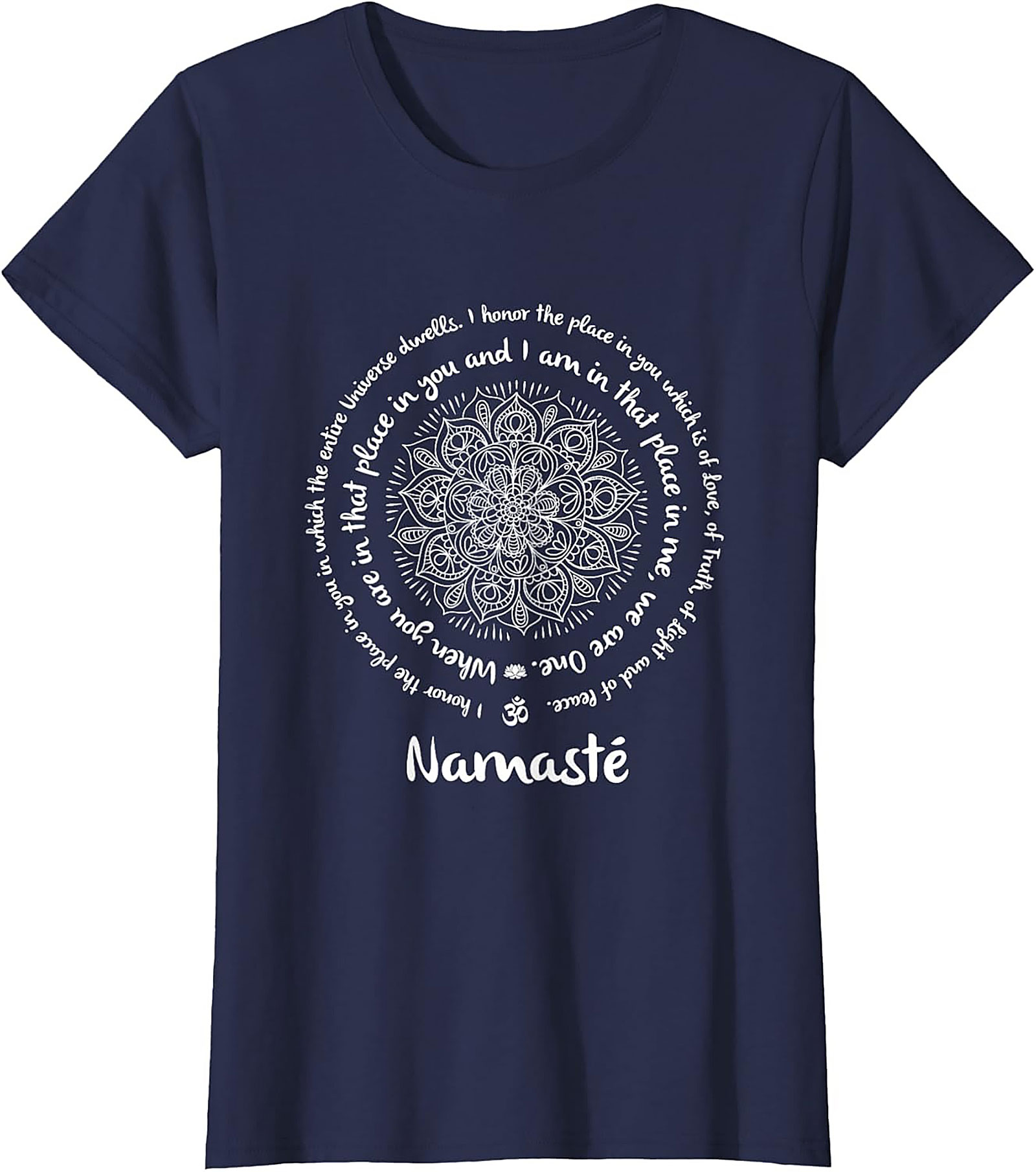 Namaste Mandala T-Shirt Spiritual Yoga Graphic Tee