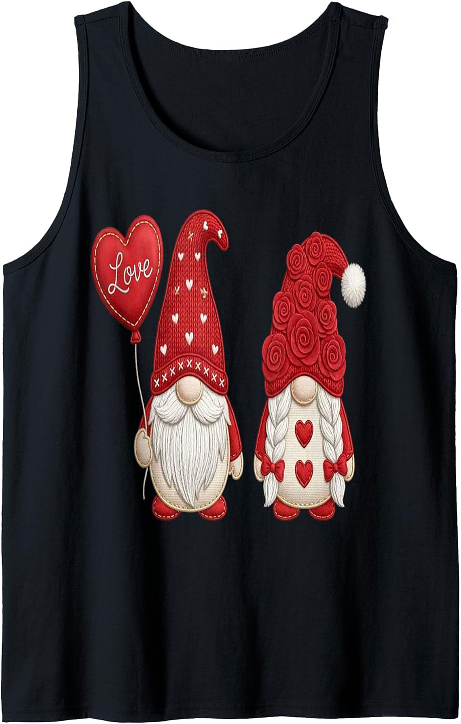  Cute Valentine's Day Gnome Tank Top Unisex Sleeveless Shirt