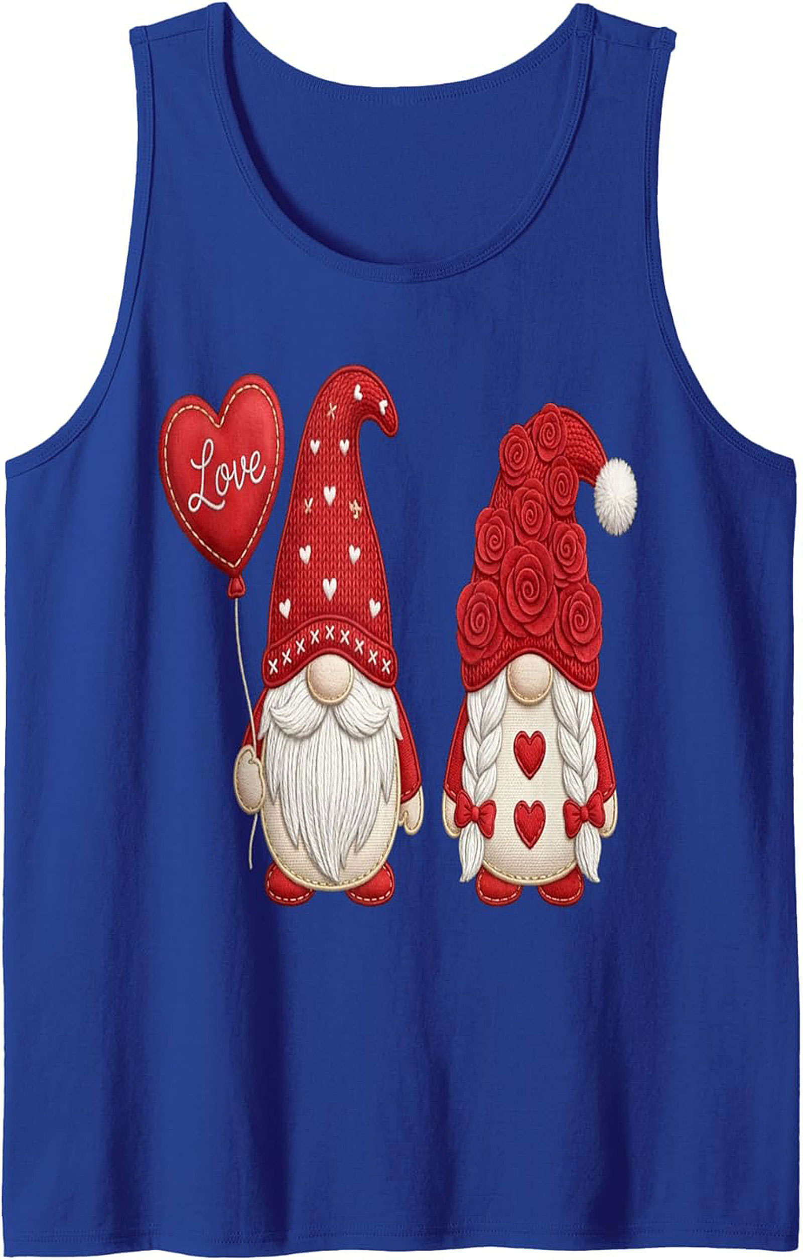  Cute Valentine's Day Gnome Tank Top Unisex Sleeveless Shirt