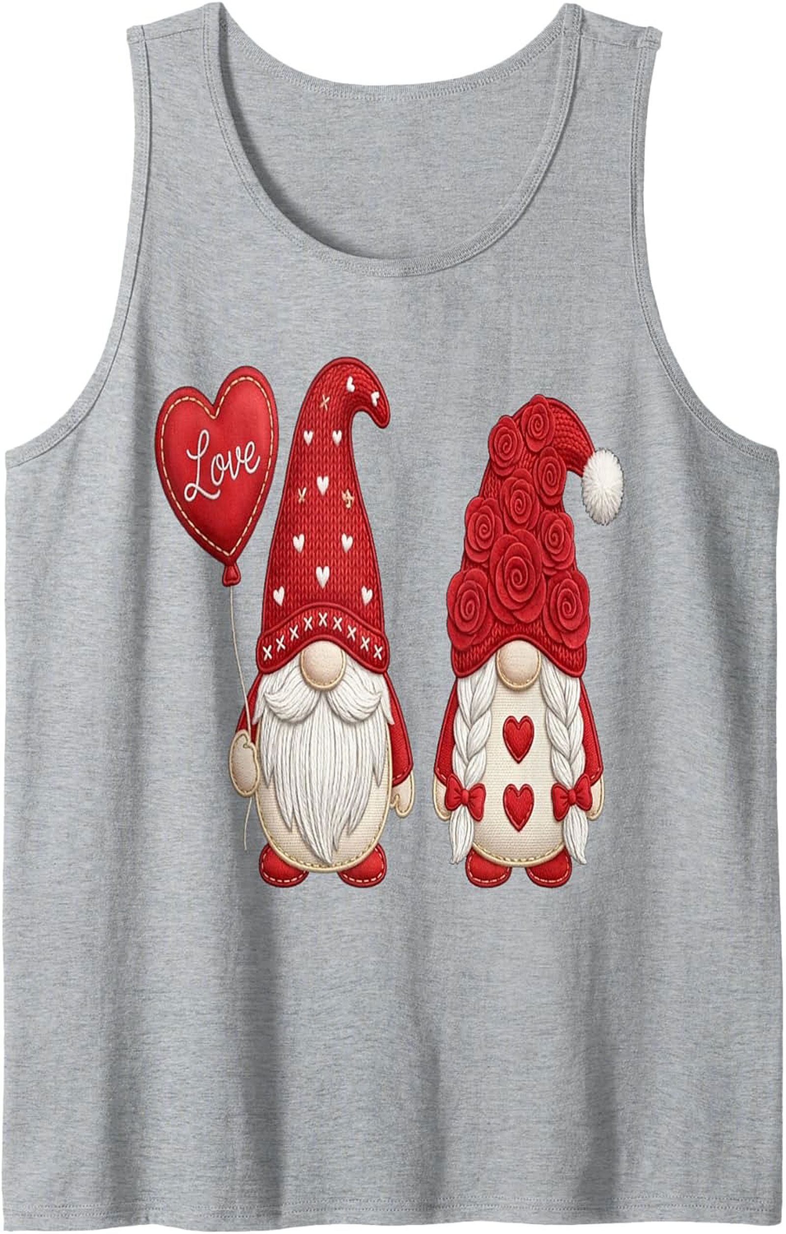  Cute Valentine's Day Gnome Tank Top Unisex Sleeveless Shirt