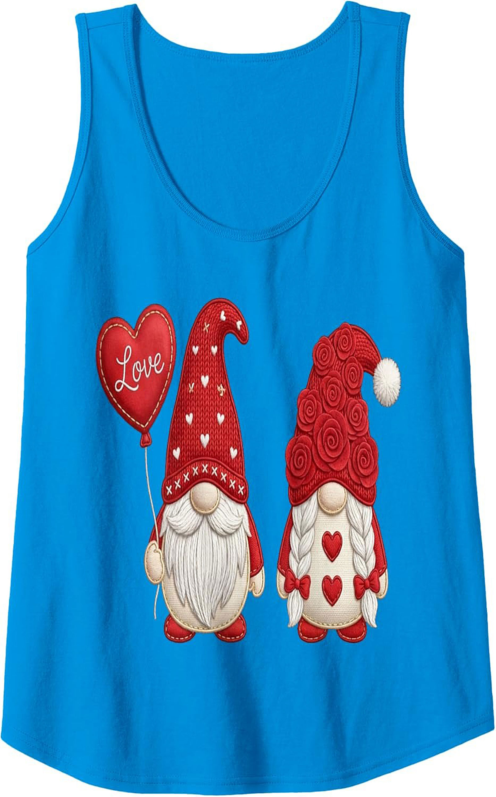  Cute Valentine's Day Gnome Tank Top Unisex Sleeveless Shirt