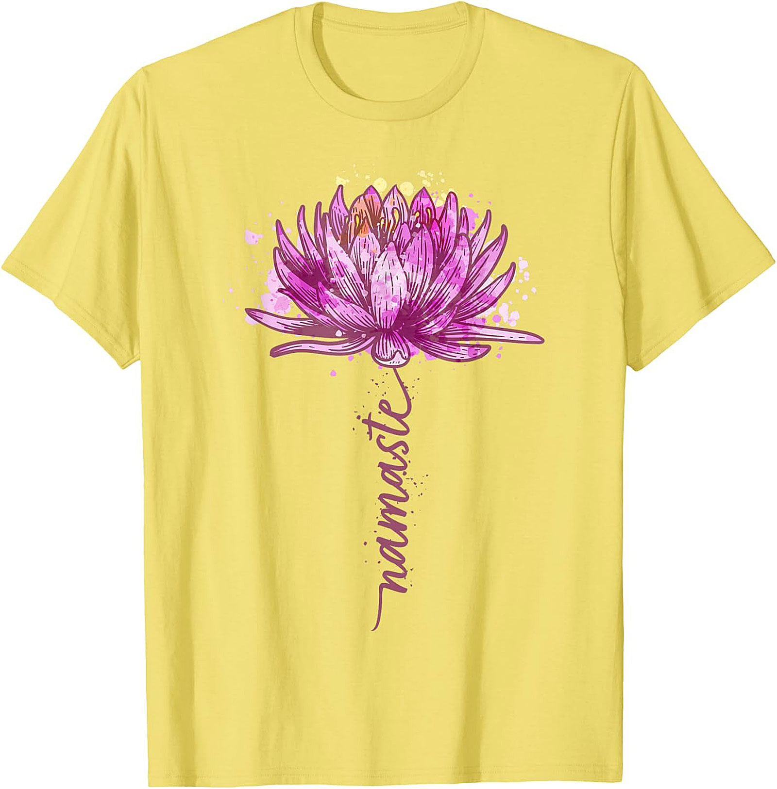 Namaste Lotus Flower Yoga T-shirt Spiritual Graphic Tee