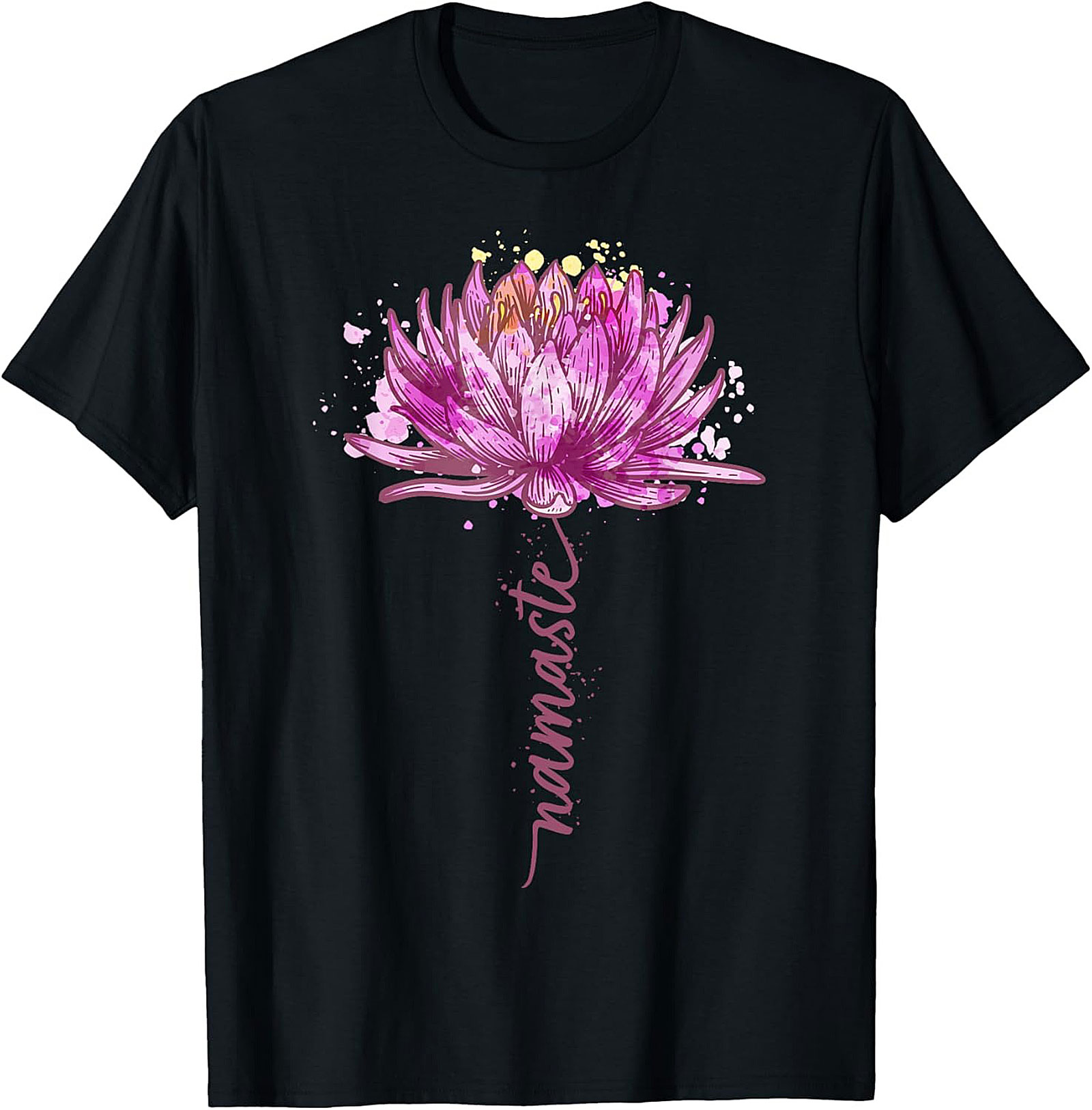 Namaste Lotus Flower Yoga T-shirt Spiritual Graphic Tee