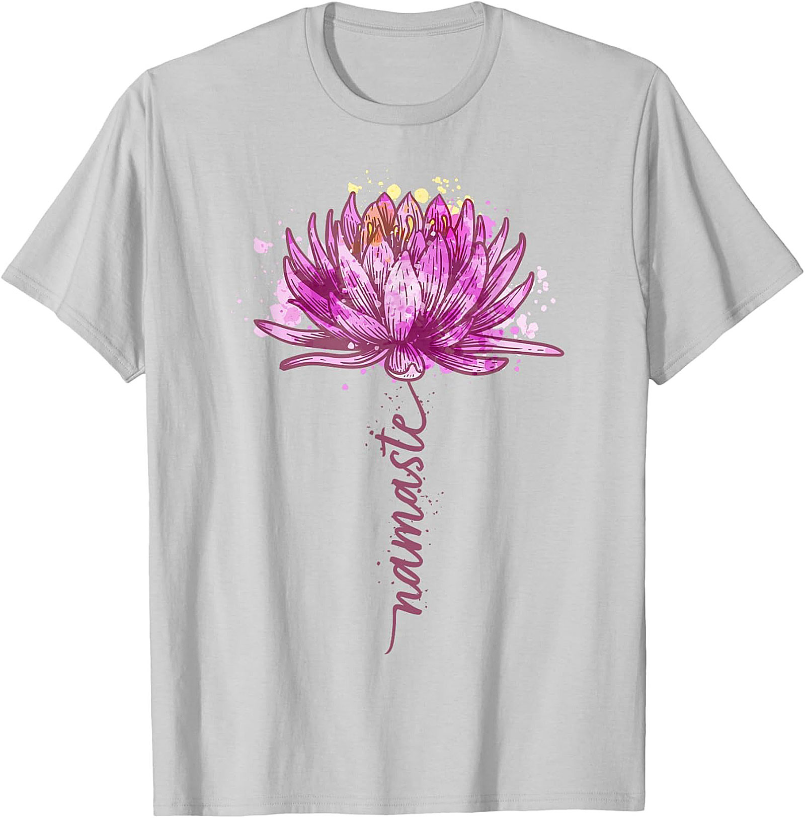 Namaste Lotus Flower Yoga T-shirt Spiritual Graphic Tee