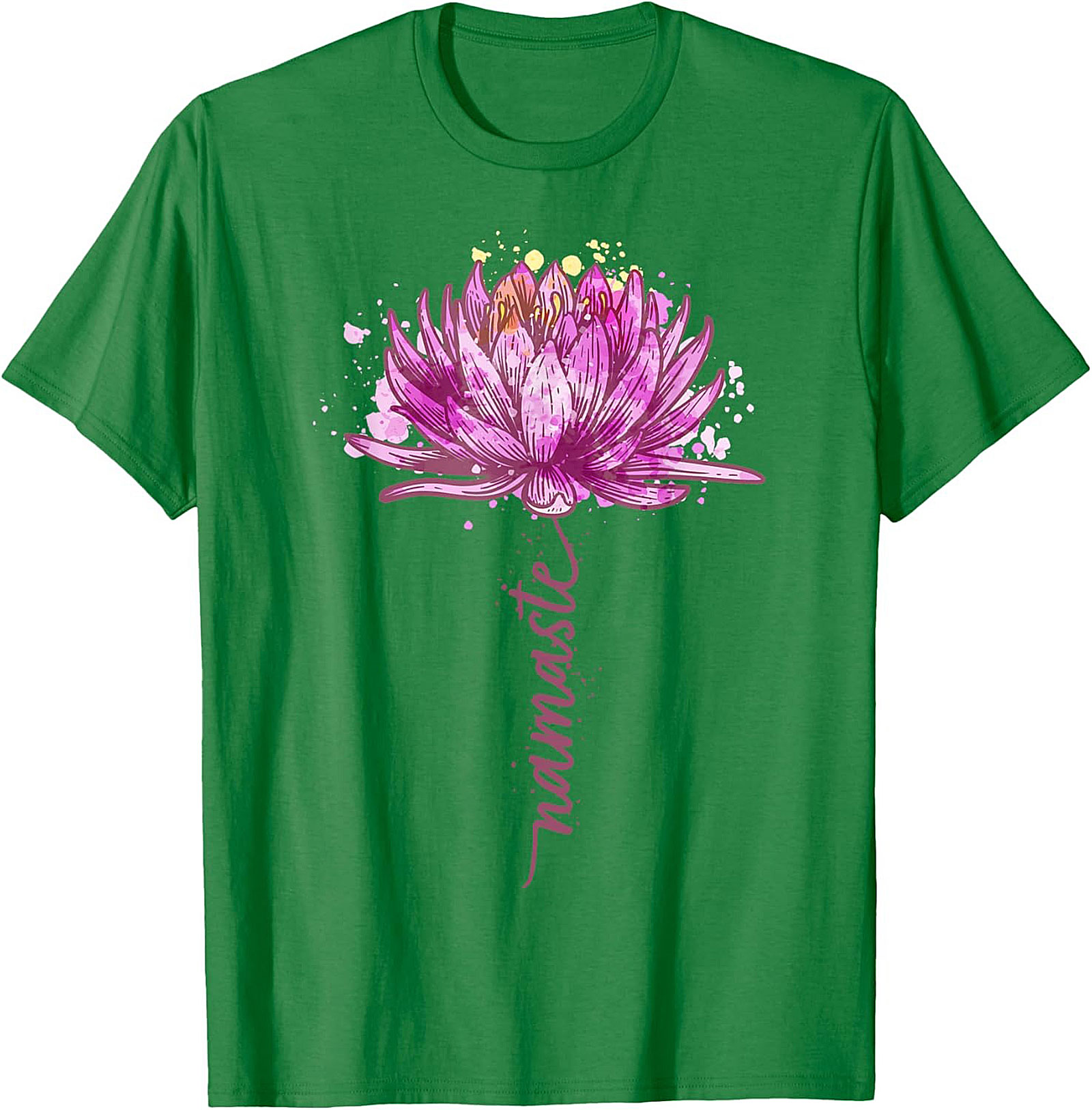 Namaste Lotus Flower Yoga T-shirt Spiritual Graphic Tee