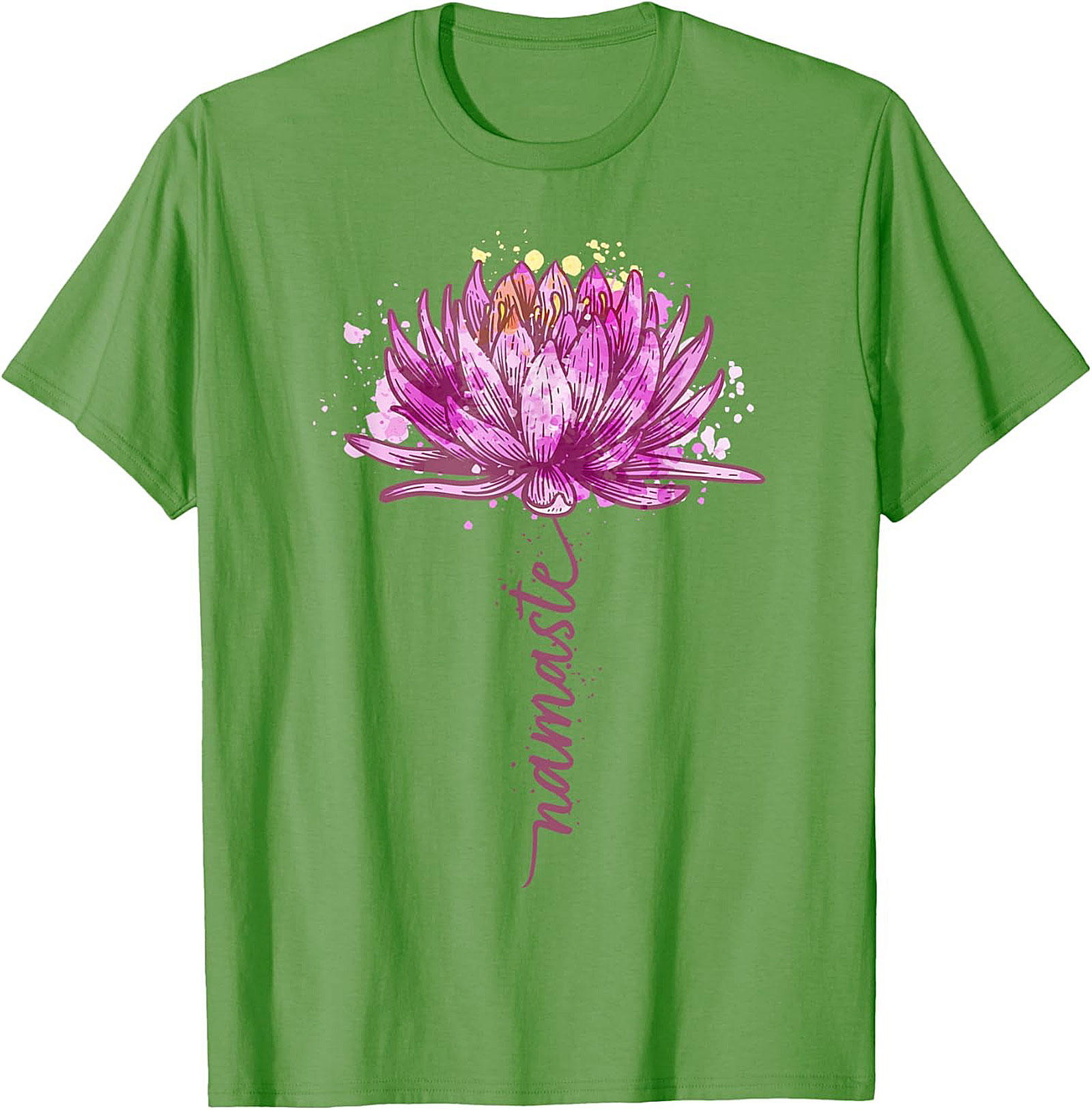 Namaste Lotus Flower Yoga T-shirt Spiritual Graphic Tee