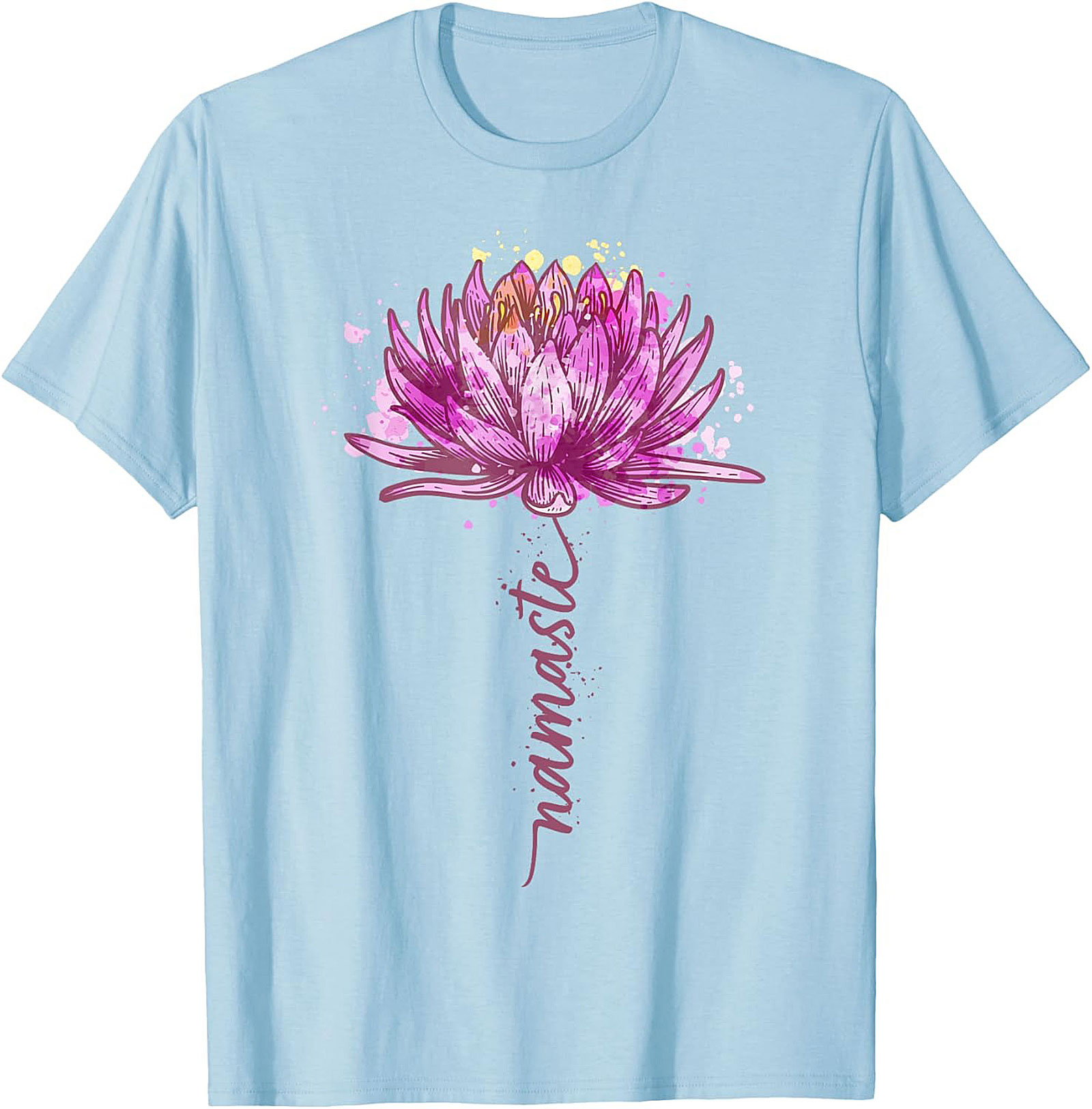 Namaste Lotus Flower Yoga T-shirt Spiritual Graphic Tee