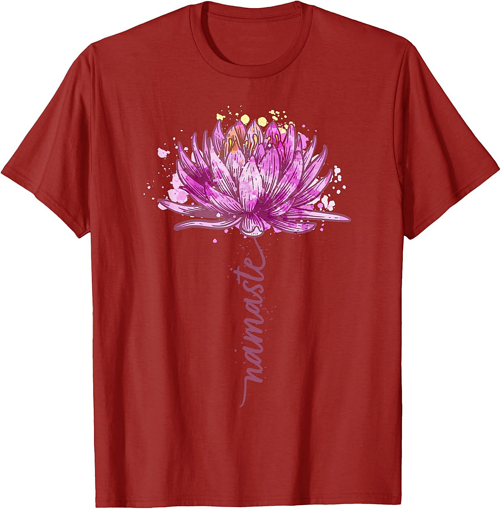 Namaste Lotus Flower Yoga T-shirt Spiritual Graphic Tee