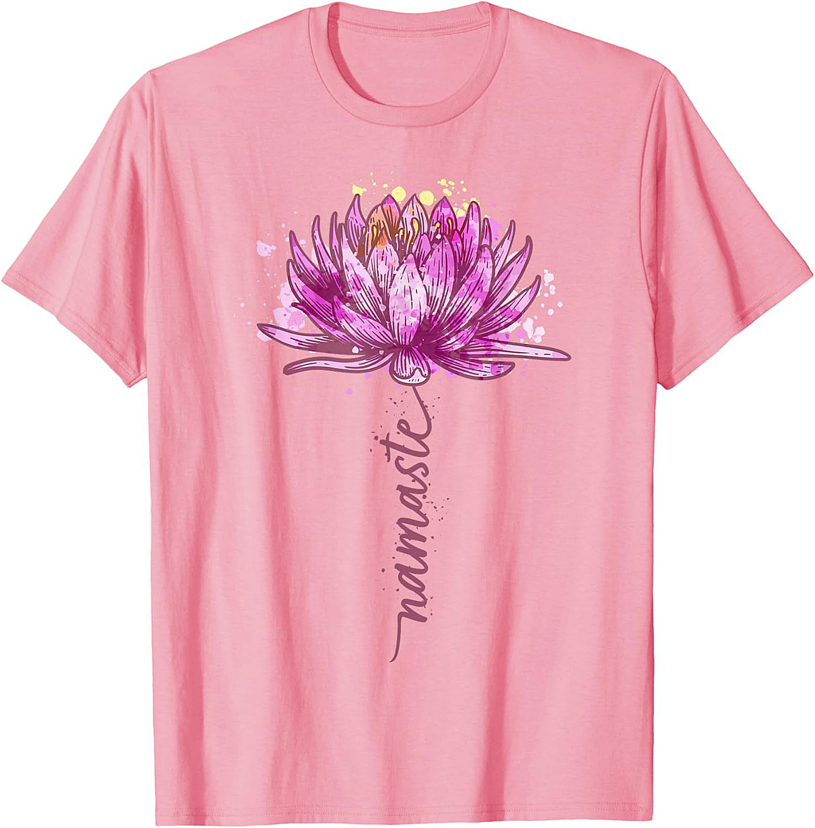Namaste Lotus Flower Yoga T-shirt Spiritual Graphic Tee