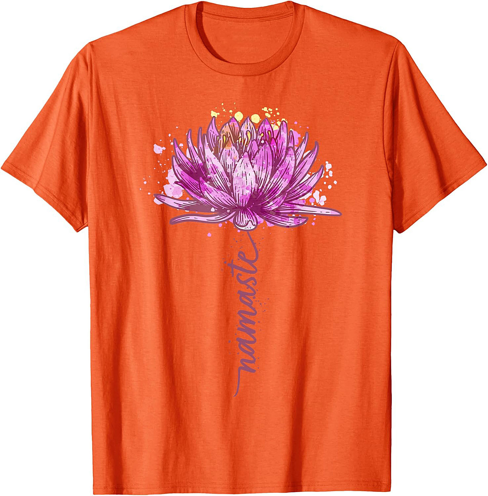Namaste Lotus Flower Yoga T-shirt Spiritual Graphic Tee