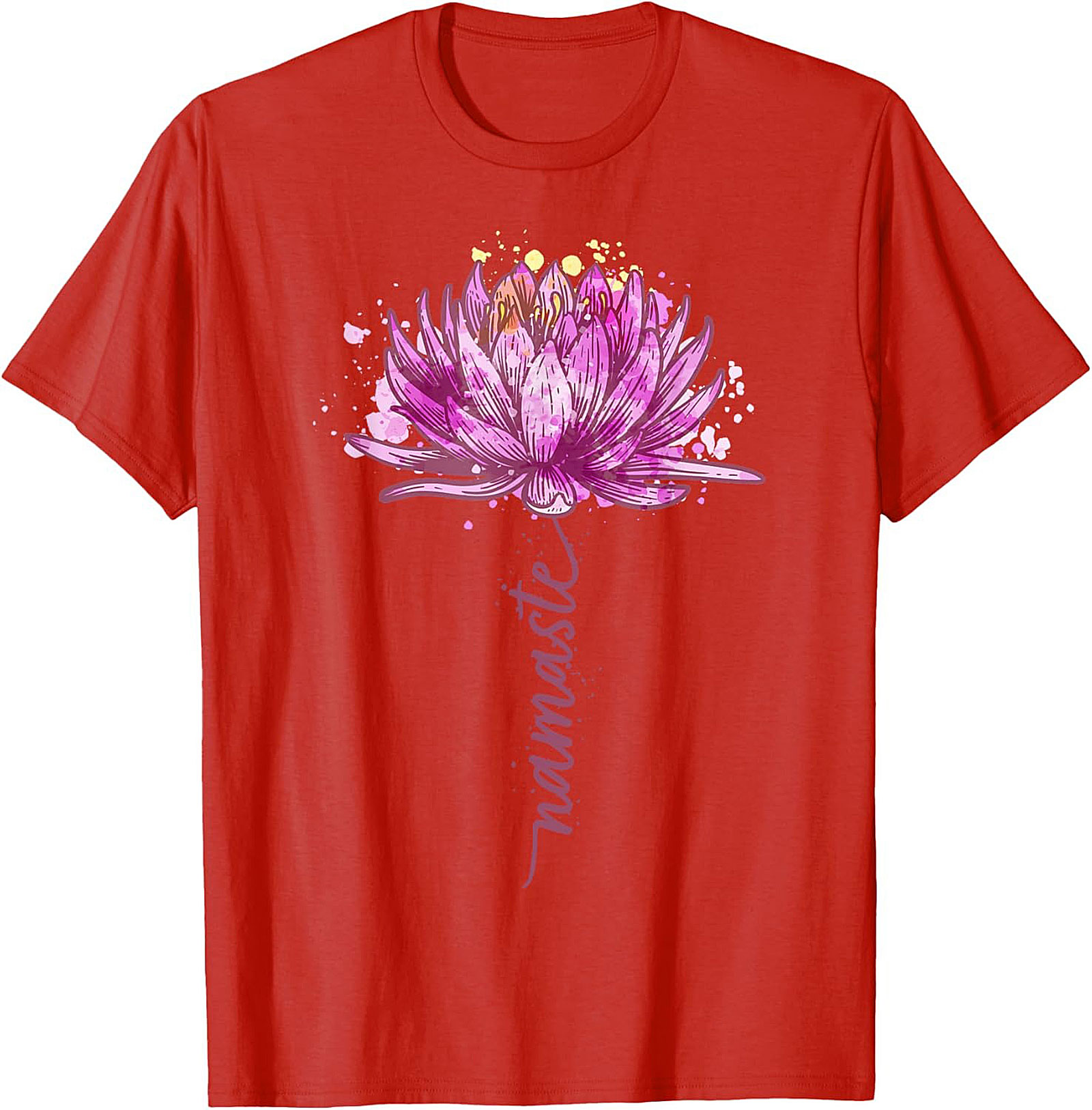 Namaste Lotus Flower Yoga T-shirt Spiritual Graphic Tee